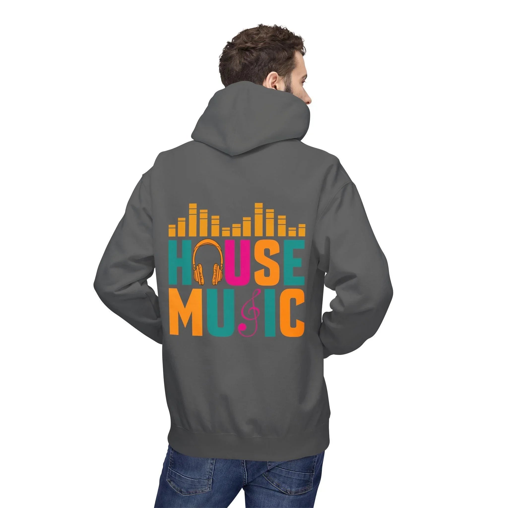 House Music Vibes Fleece Hoodie - Stylish Comfort for Music Lovers