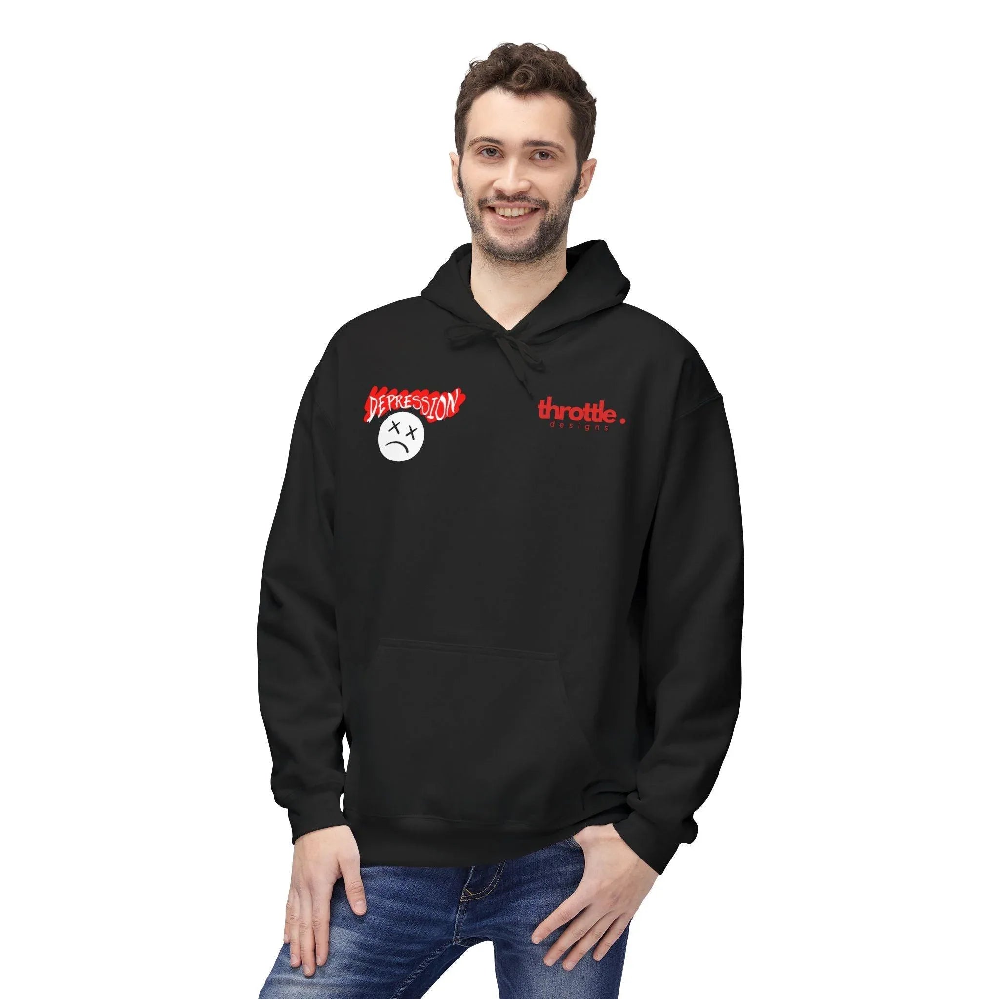 Empower Your Style: Fight Depression Fleece Hoodie for Ultimate Comfort