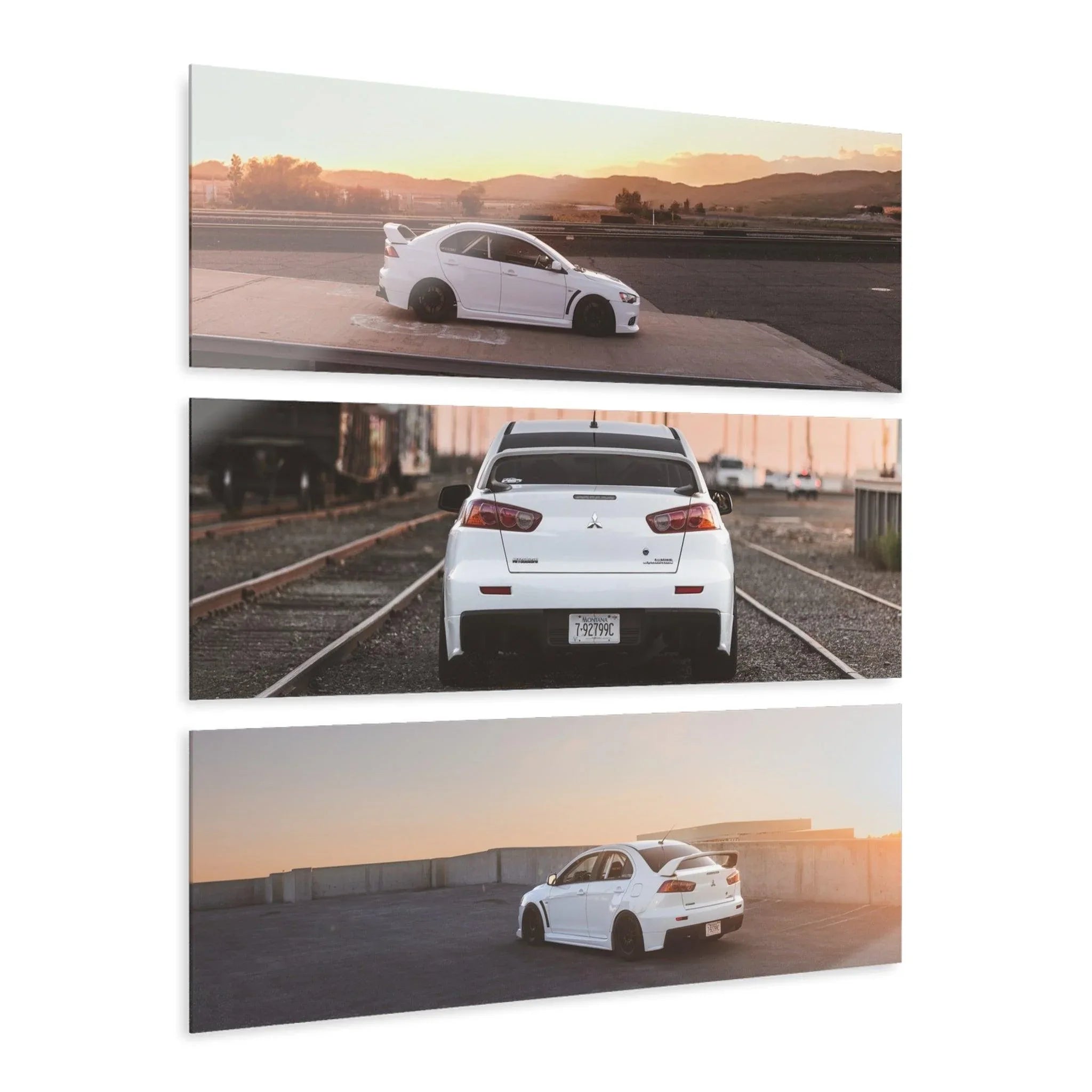 Mitsubishi Evo 10 3-Piece Acrylic Wall Art #001 for Collectors
