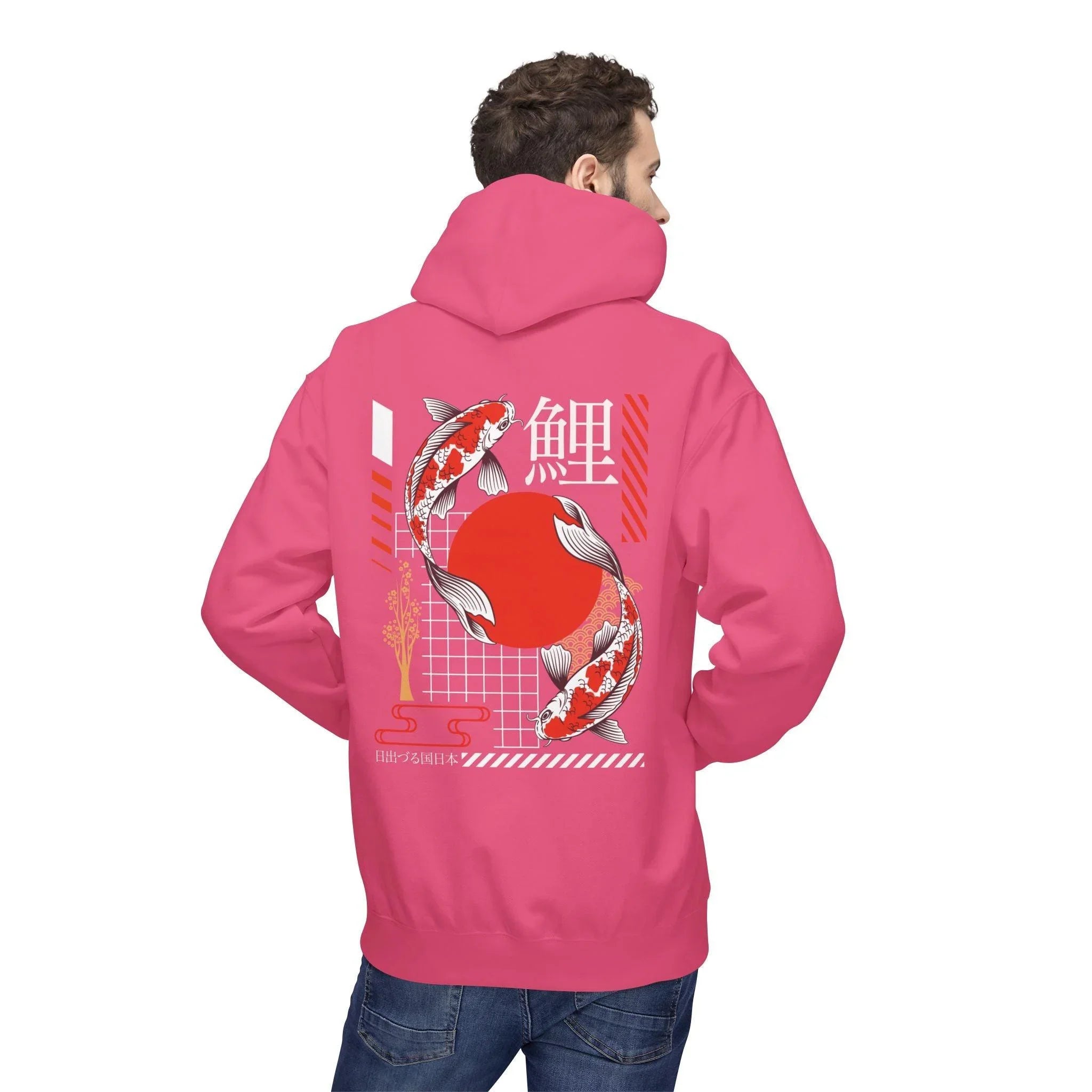 Koi Fish Streetwear Fleece Hoodie - Ultimate Comfort Meets Stylish Design