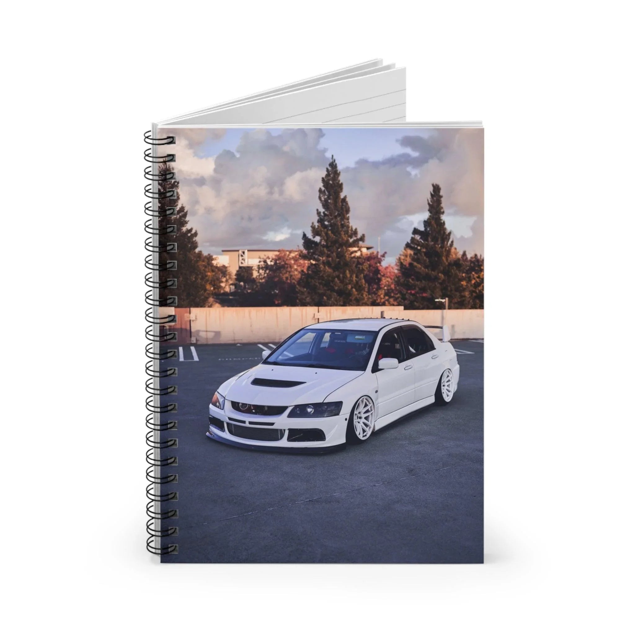 Mitsubishi Evo 8 Automotive Spiral Notebook #004 - Throttle Designs