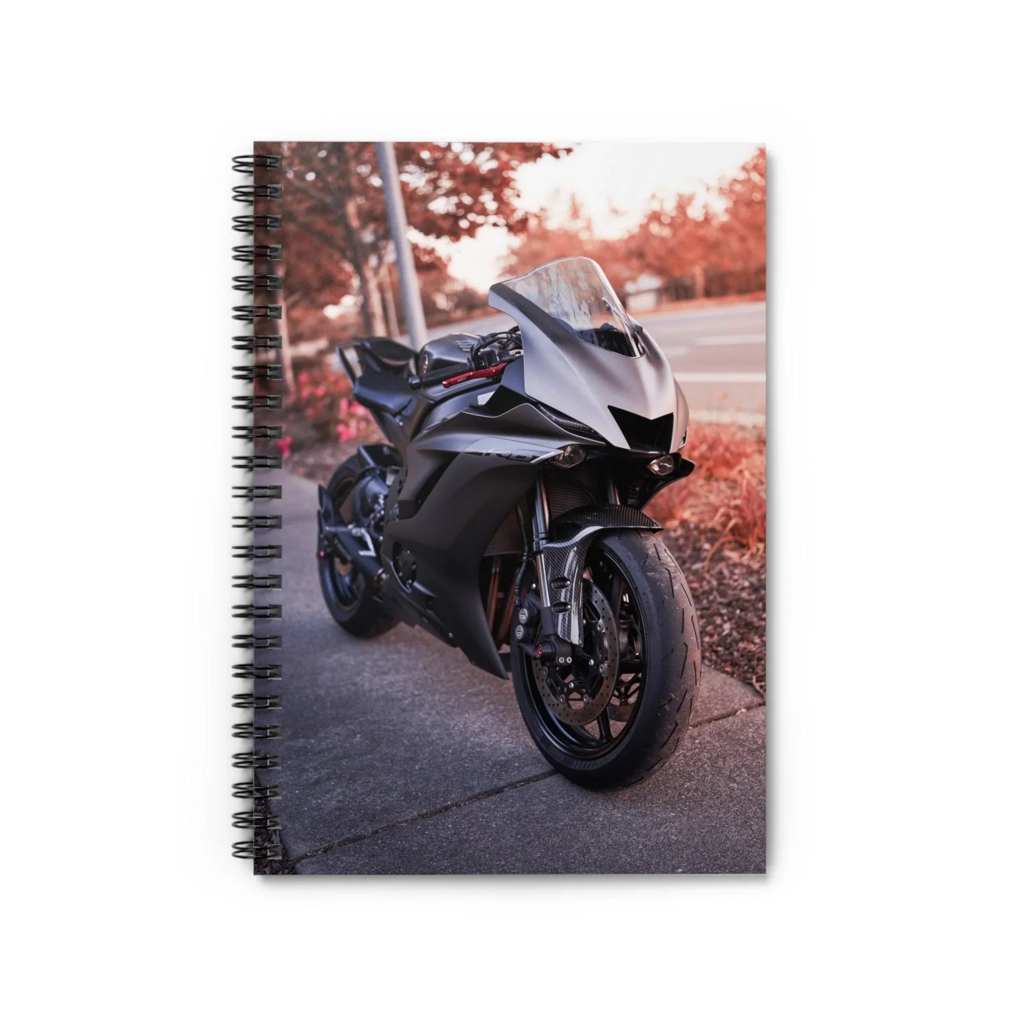 Yamaha R6 Motorcycle Spiral Notebook #004 - Throttle Designs