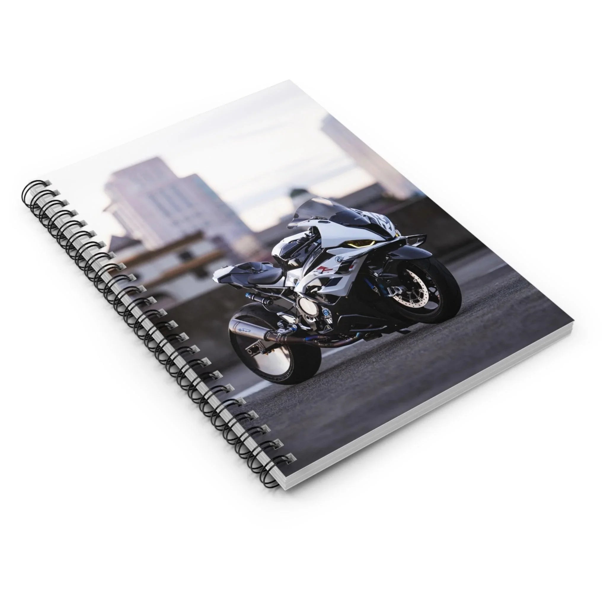 BMW S1000RR Drag Spec Motorcycle Spiral Notebook #019 - Throttle Designs