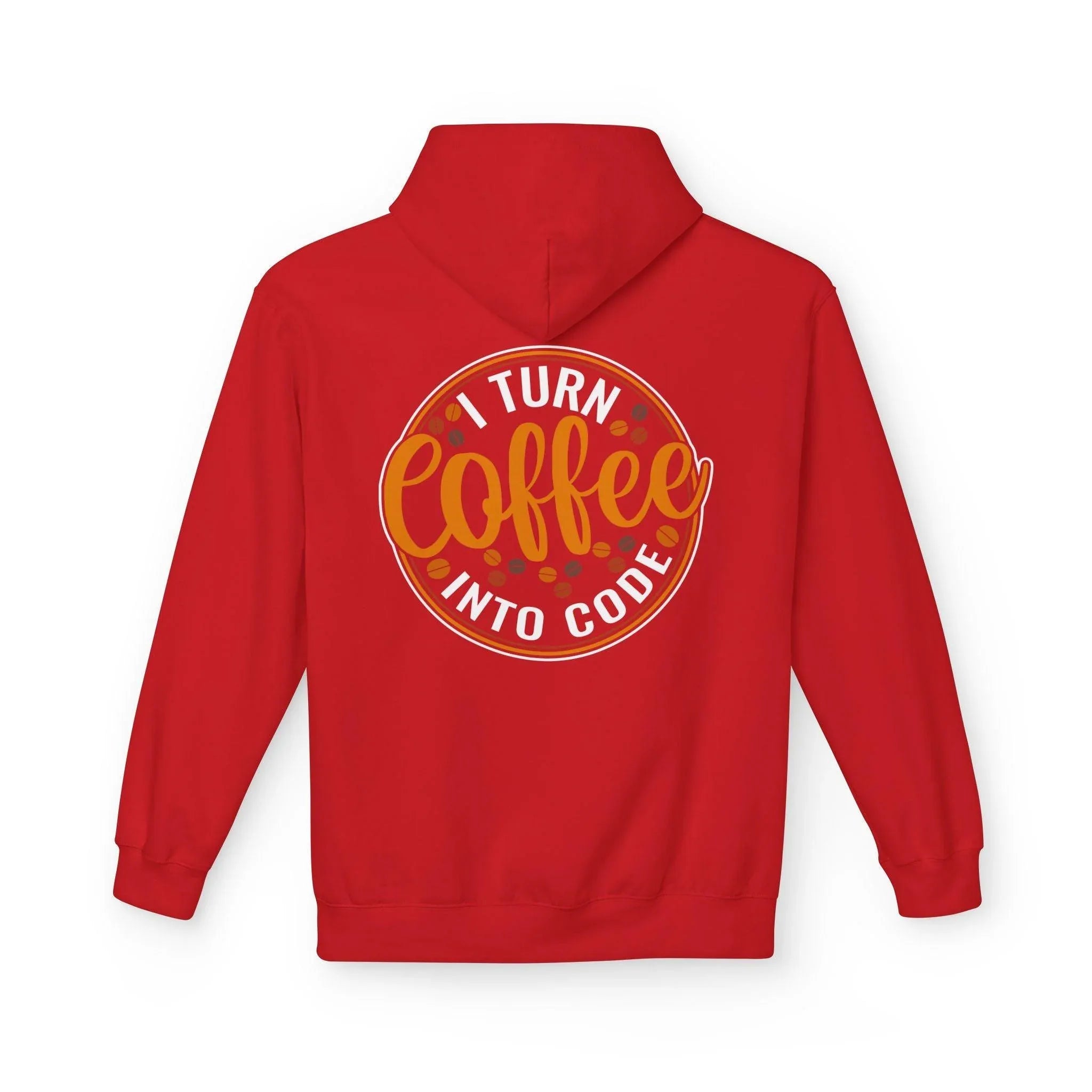 "I Turn Coffee Into Code" Cozy Hoodie for Coders and Tech Lovers