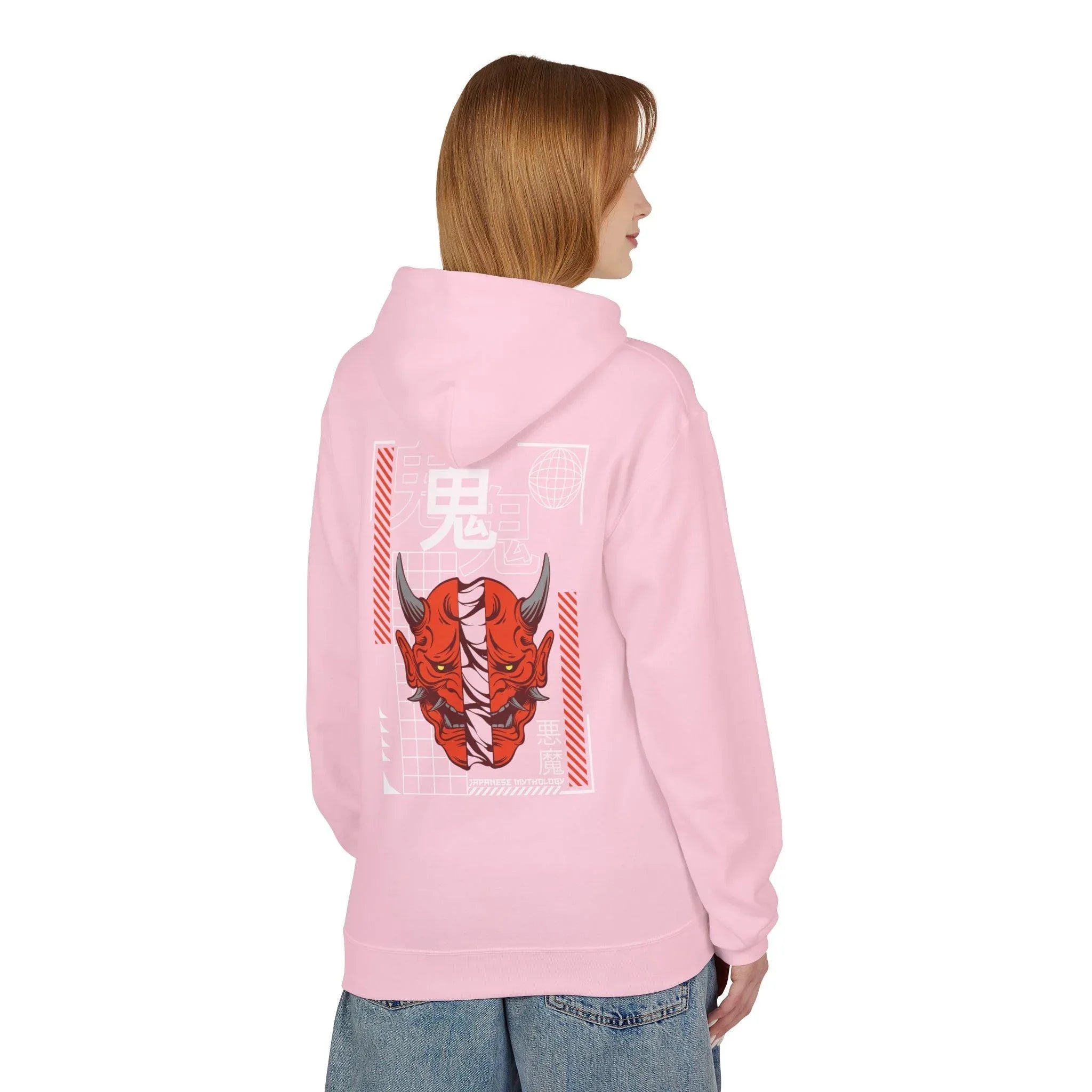 Oni Mask Streetwear Fleece Hoodie - Ultimate Comfort & Unique Style