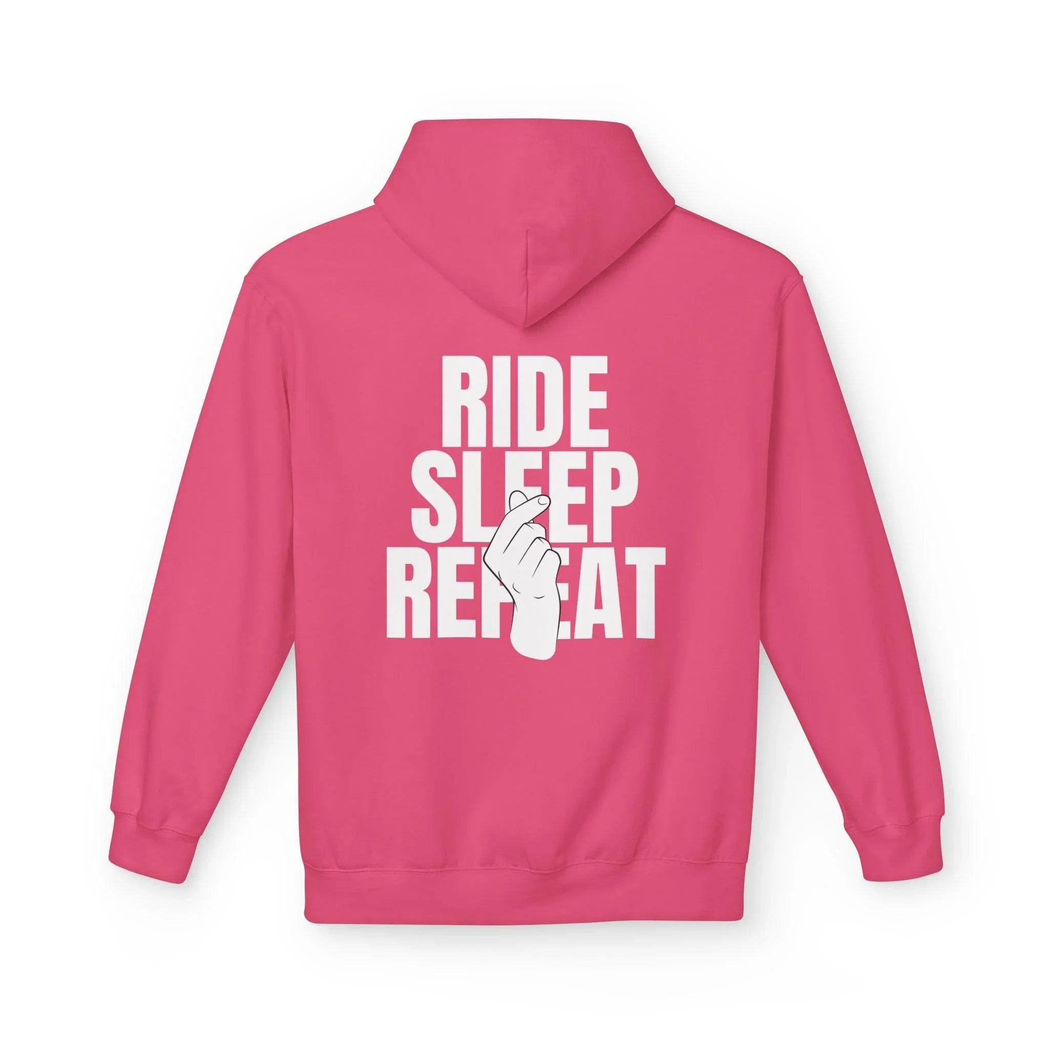 Cozy Comfort "Ride, Sleep, Repeat" Fleece Hoodie