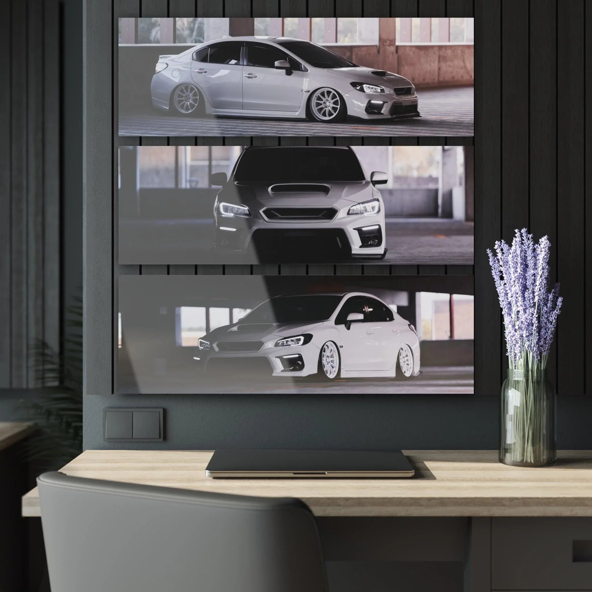 Subaru WRX 3-Piece Acrylic Wall Art #003 for Enthusiasts