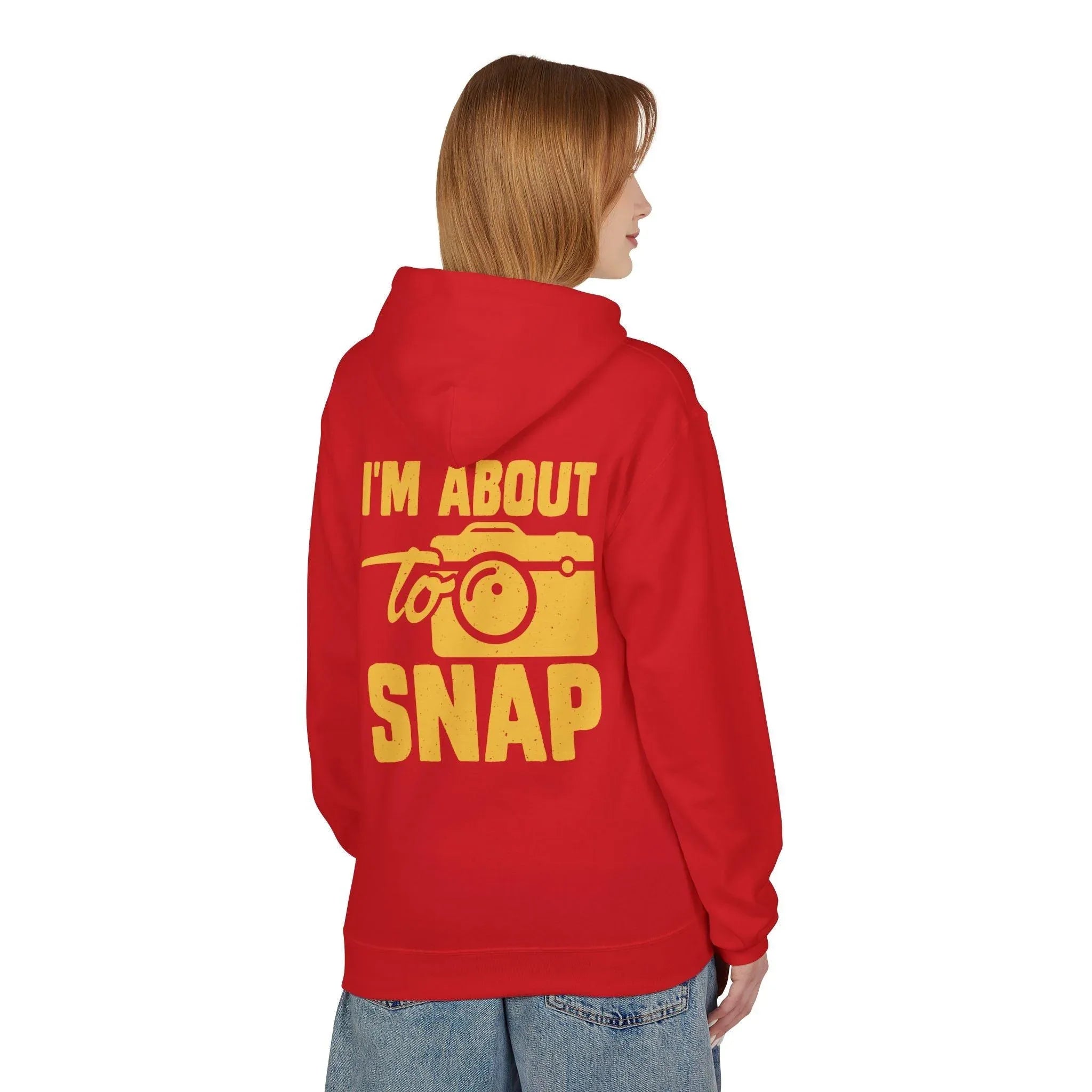 "I'm About to Snap" Exclusive Fleece Hoodie for Passionate Photographers