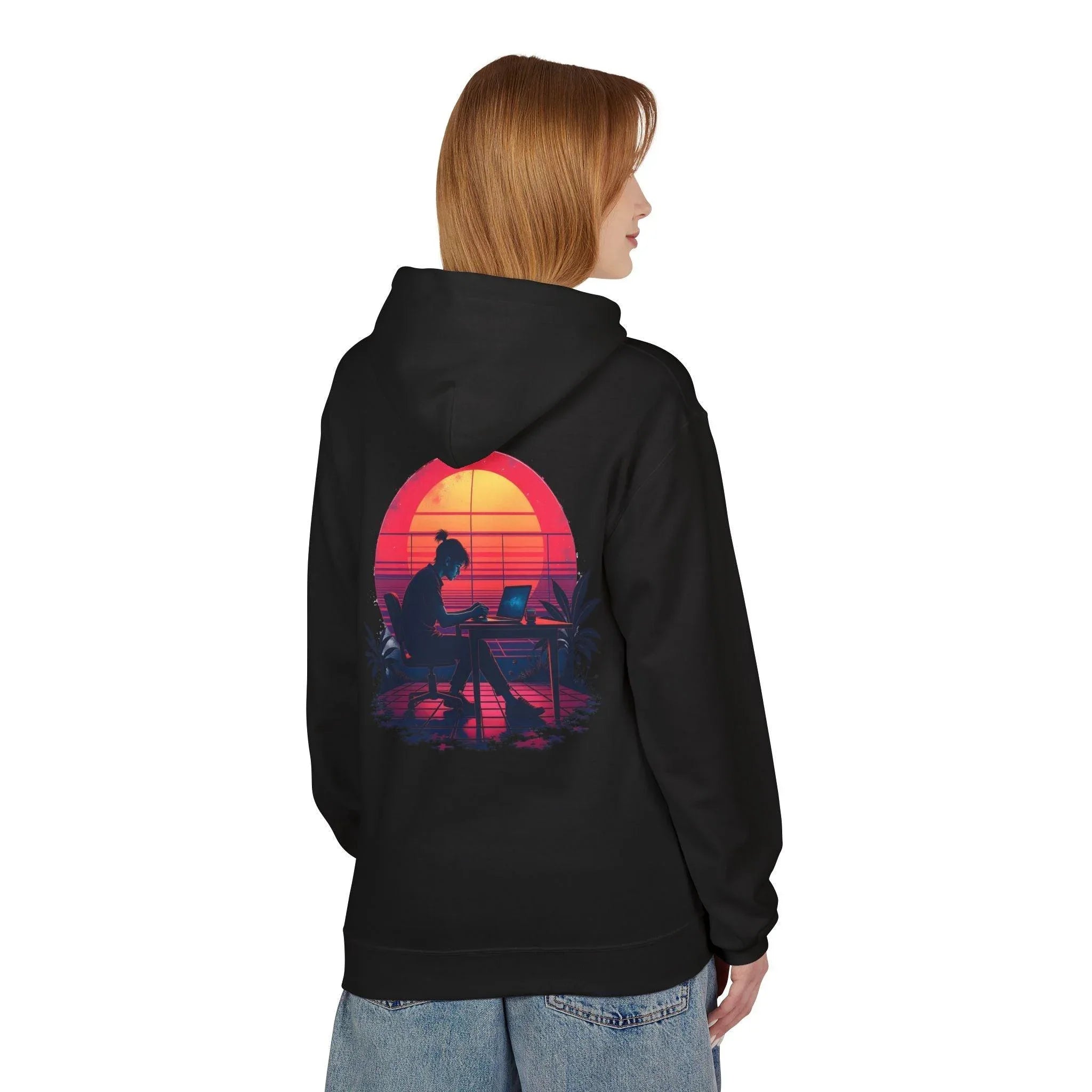Ultimate Retro Programmer Fleece Hoodie for Comfort and Style