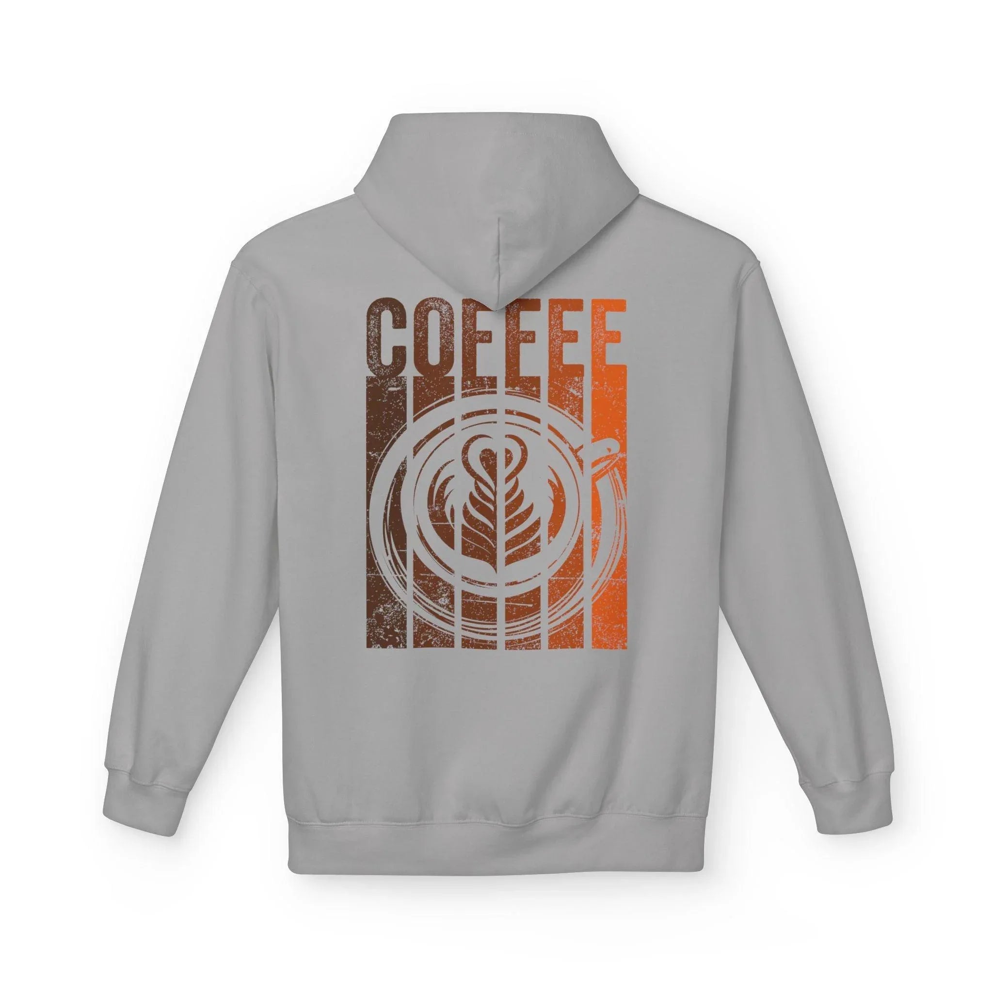 Chic Designer Coffee Fleece Pullover Hoodie for Ultimate Comfort