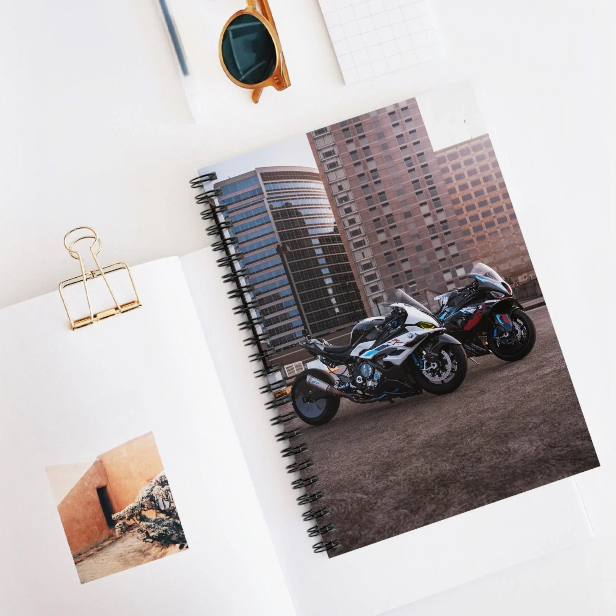 BMW M1000RR and S1000RR Drag Spec Motorcycle Spiral Notebook #002 - Throttle Designs