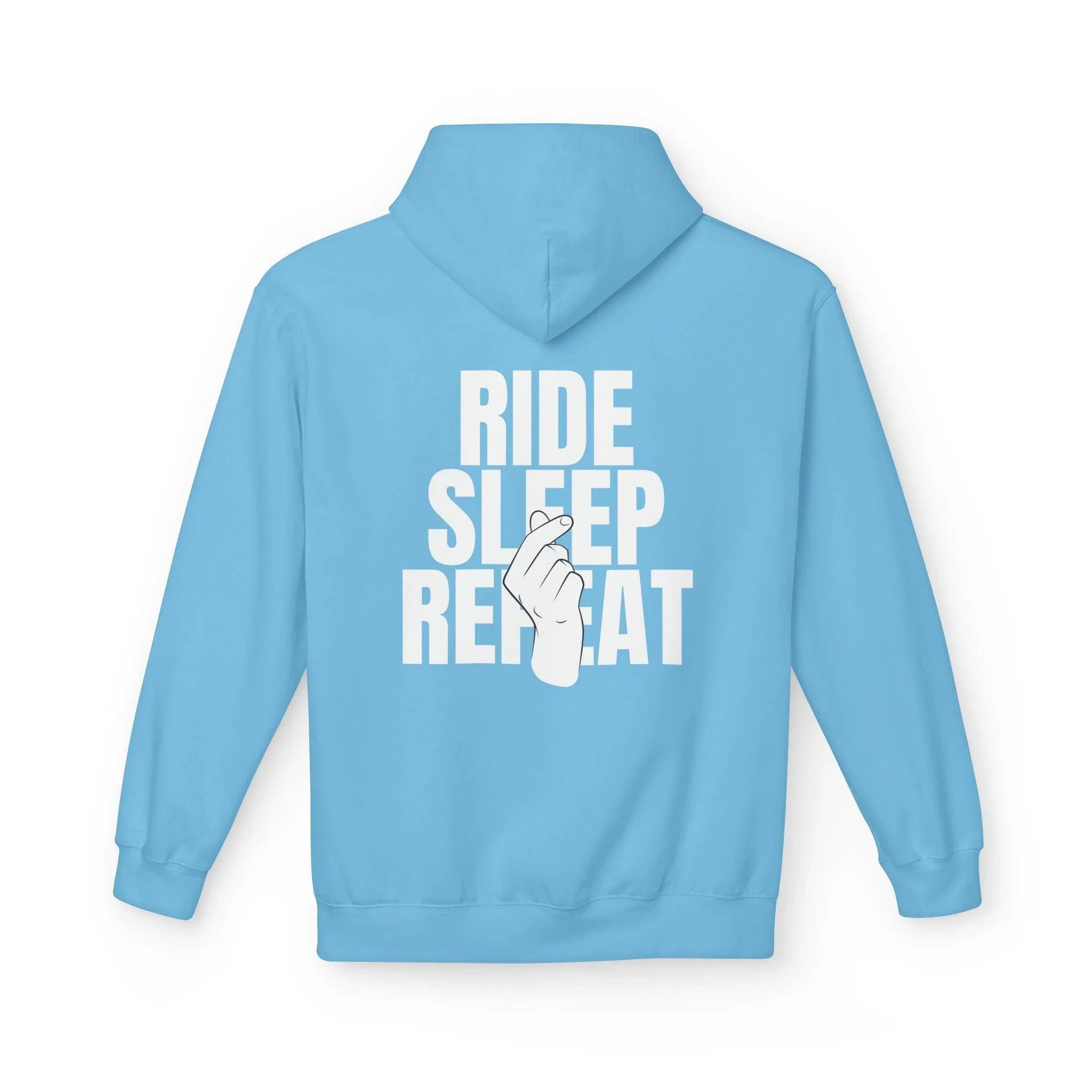 Cozy Comfort "Ride, Sleep, Repeat" Fleece Hoodie