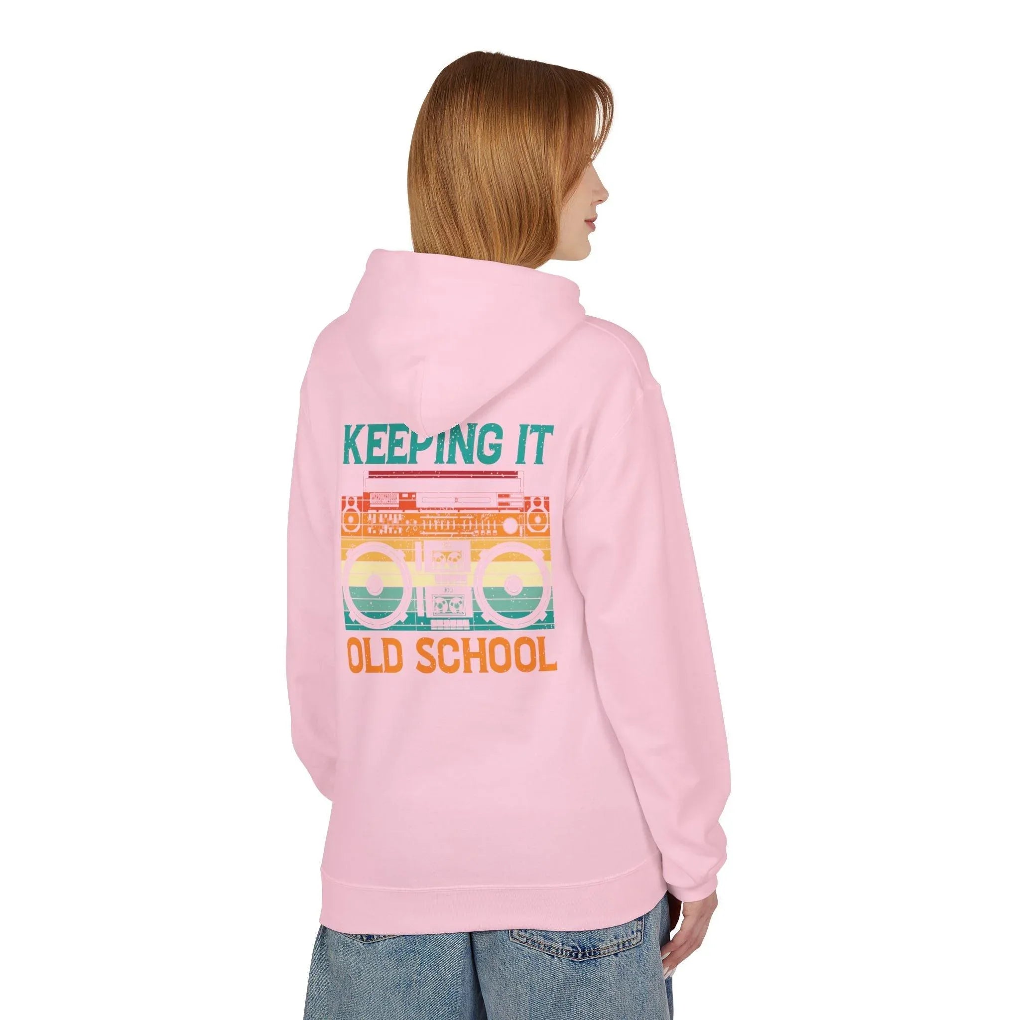 Ultimate Comfort Premium Old School Boombox Fleece Hoodie