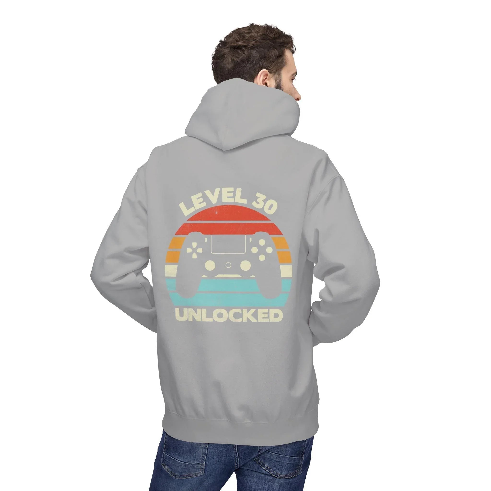 Level Up Your Style: Retro Gaming Fleece Hoodie with Comfort and Charm