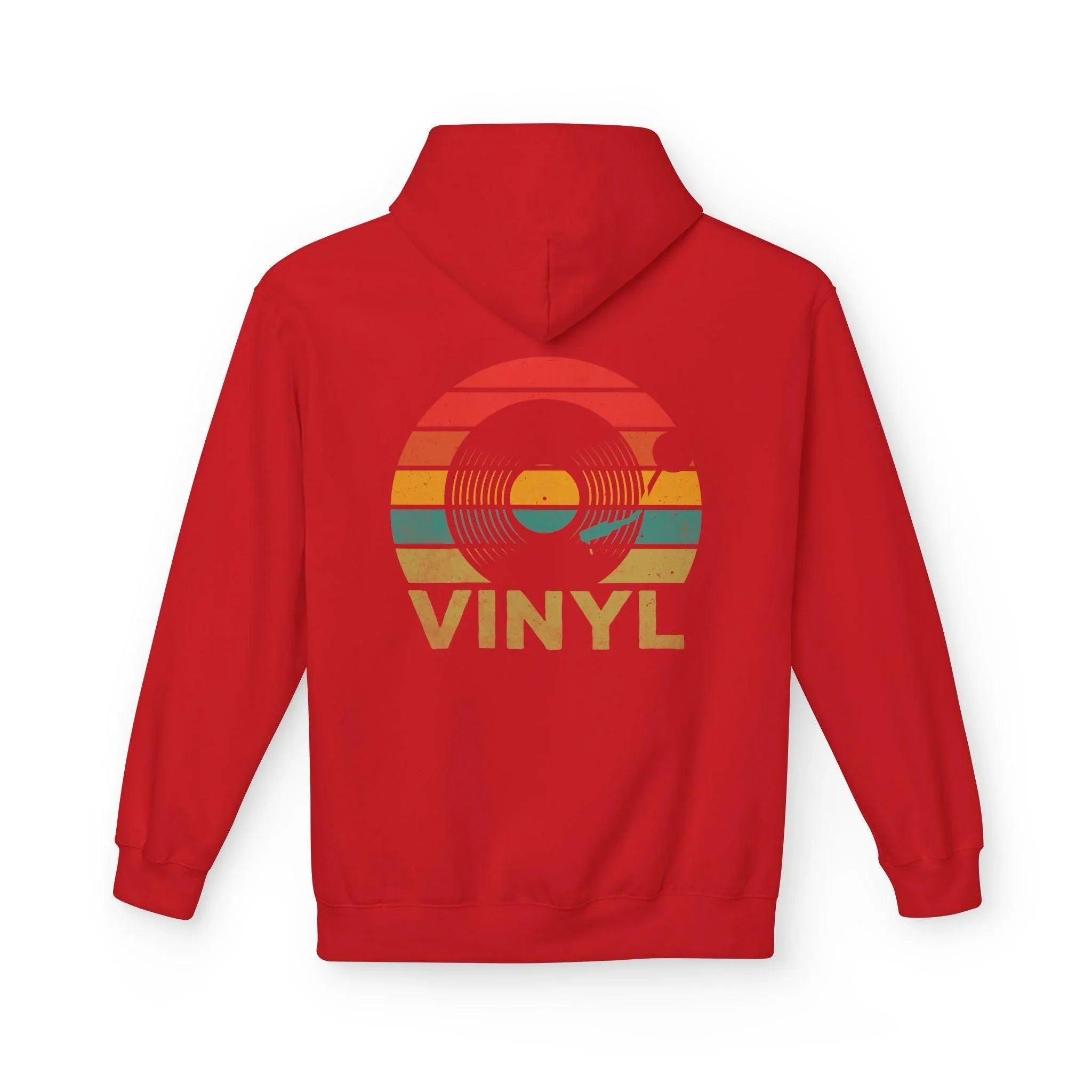 Cozy Vintage Music Vinyl Fleece Hoodie for Ultimate Style and Comfort