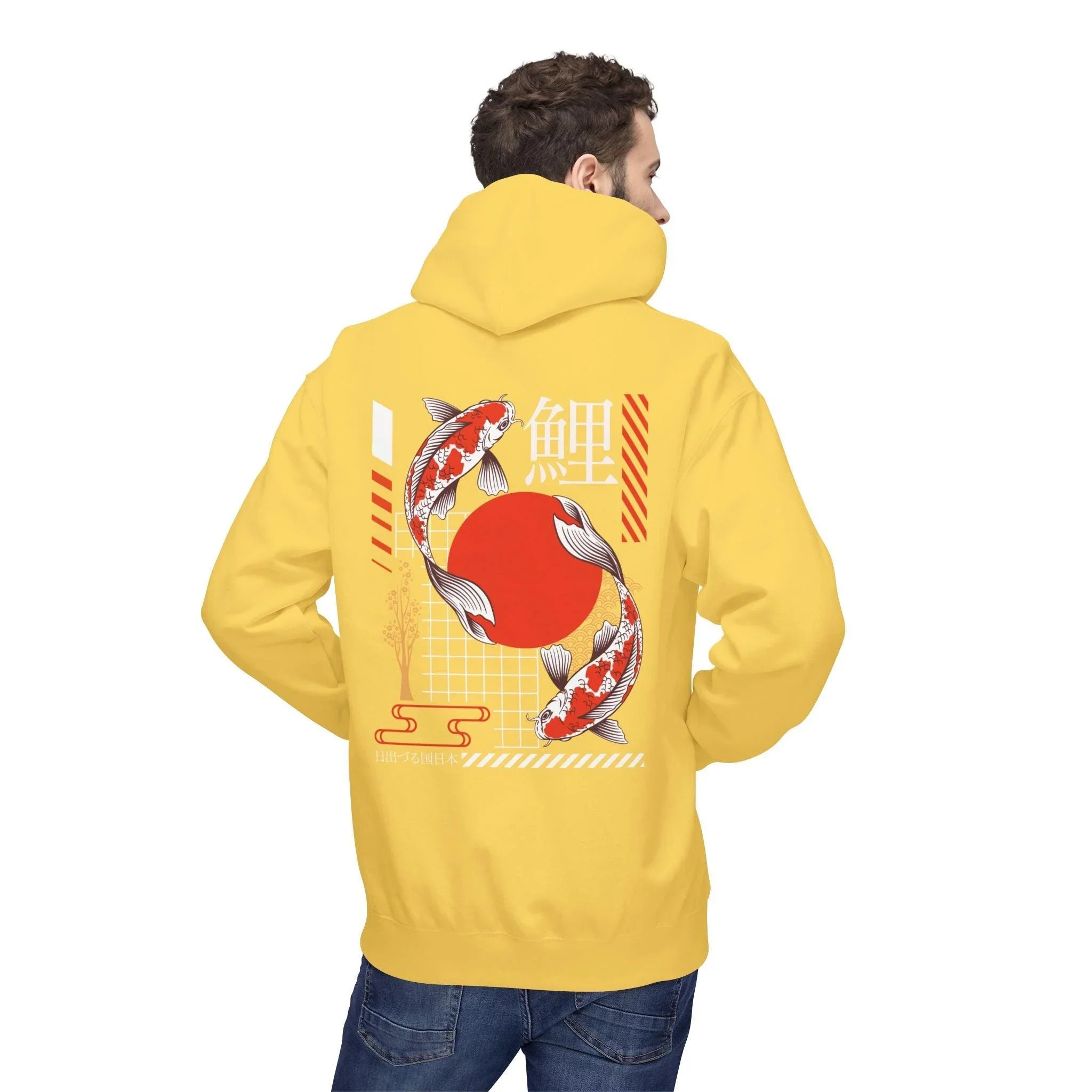 Koi Fish Streetwear Fleece Hoodie - Ultimate Comfort Meets Stylish Design