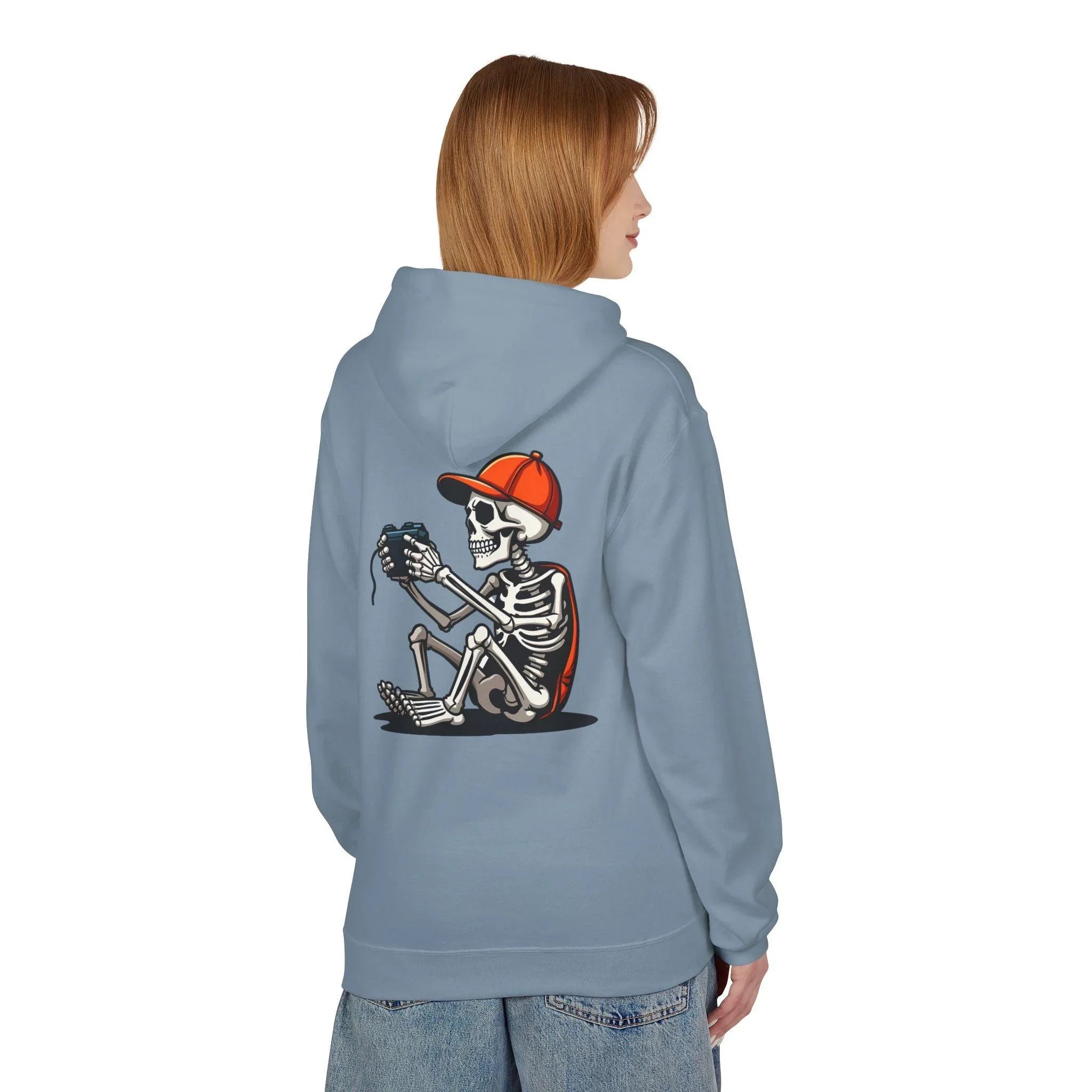 Ultimate Skeleton Gamer Fleece Pullover Hoodie for Comfort and Style