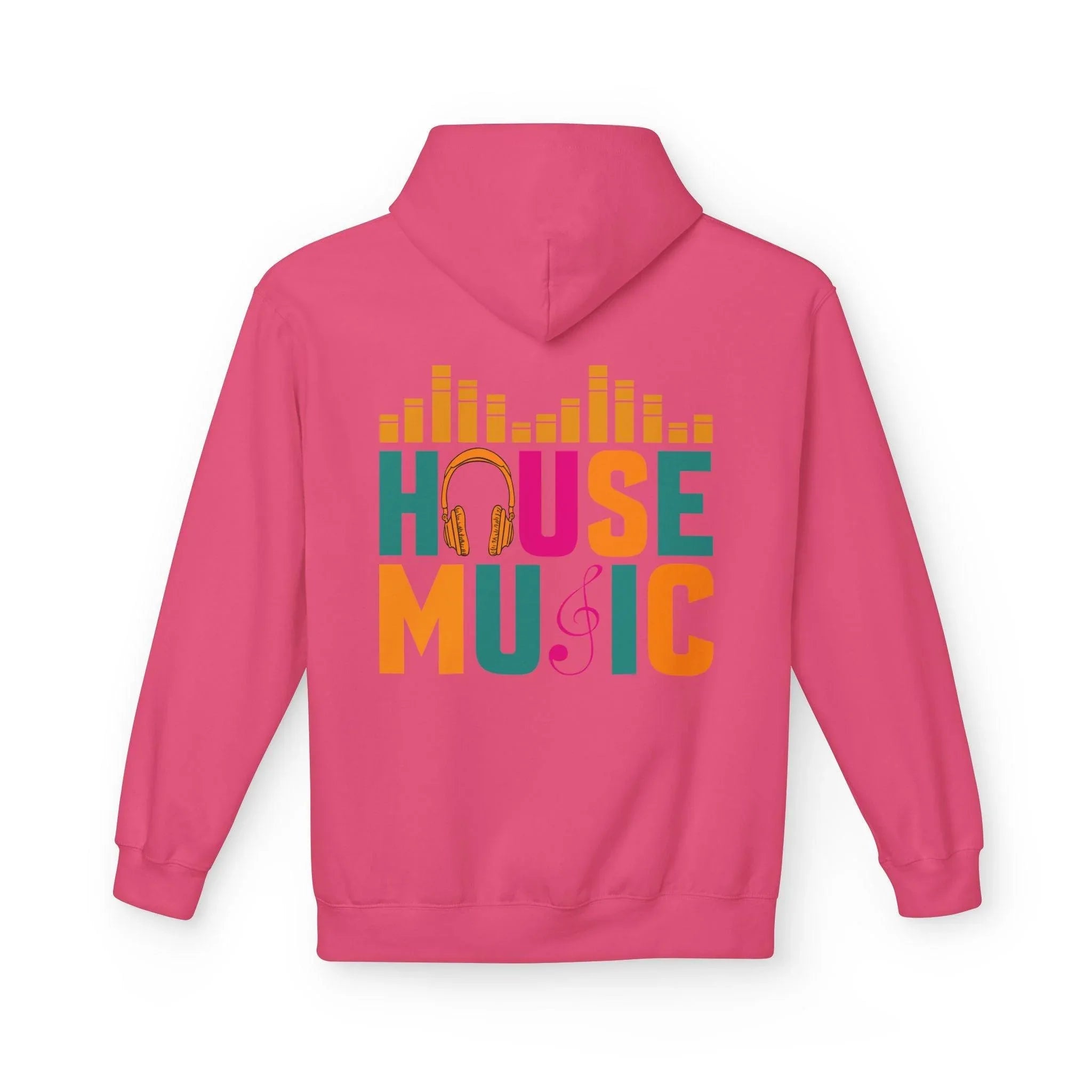 House Music Vibes Fleece Hoodie - Stylish Comfort for Music Lovers