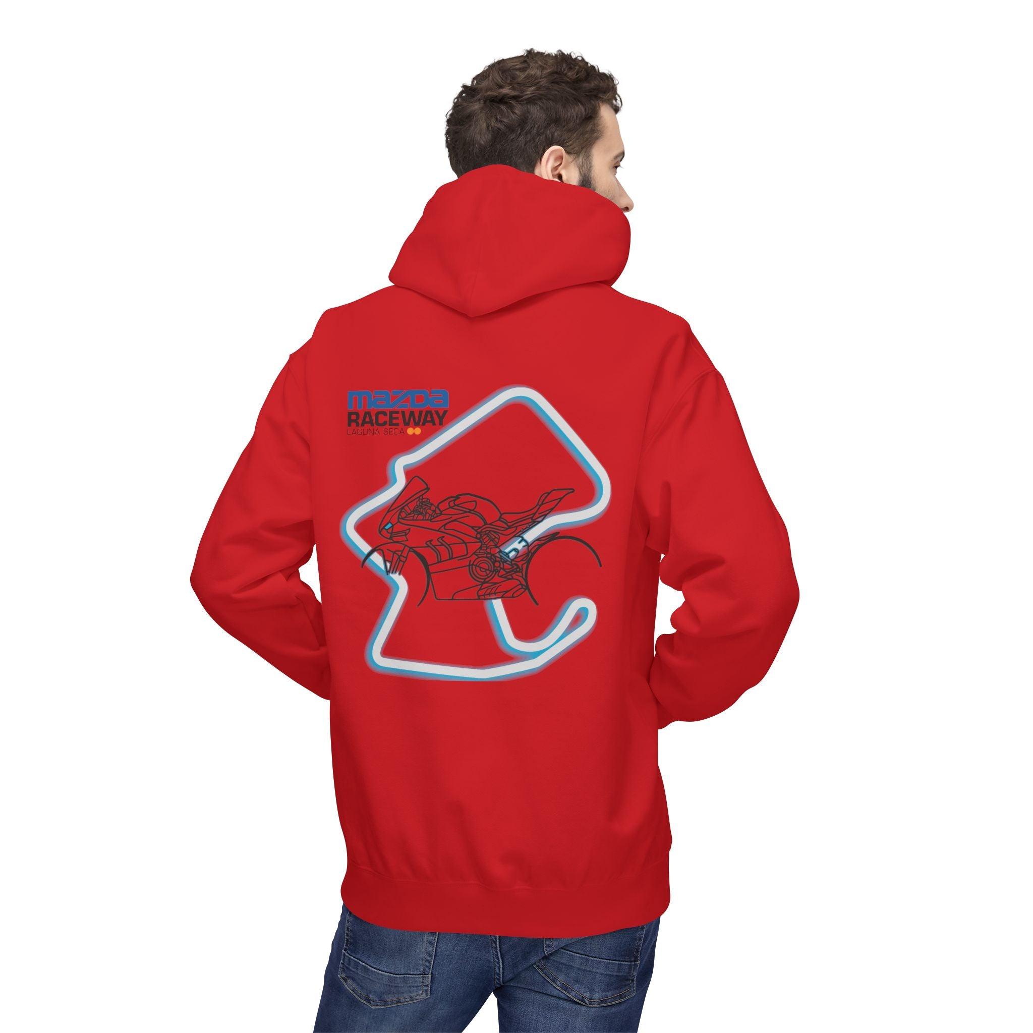 Ducati Panigale V4 SP Laguna Seca Fleece Hoodie - Stylish & Cozy