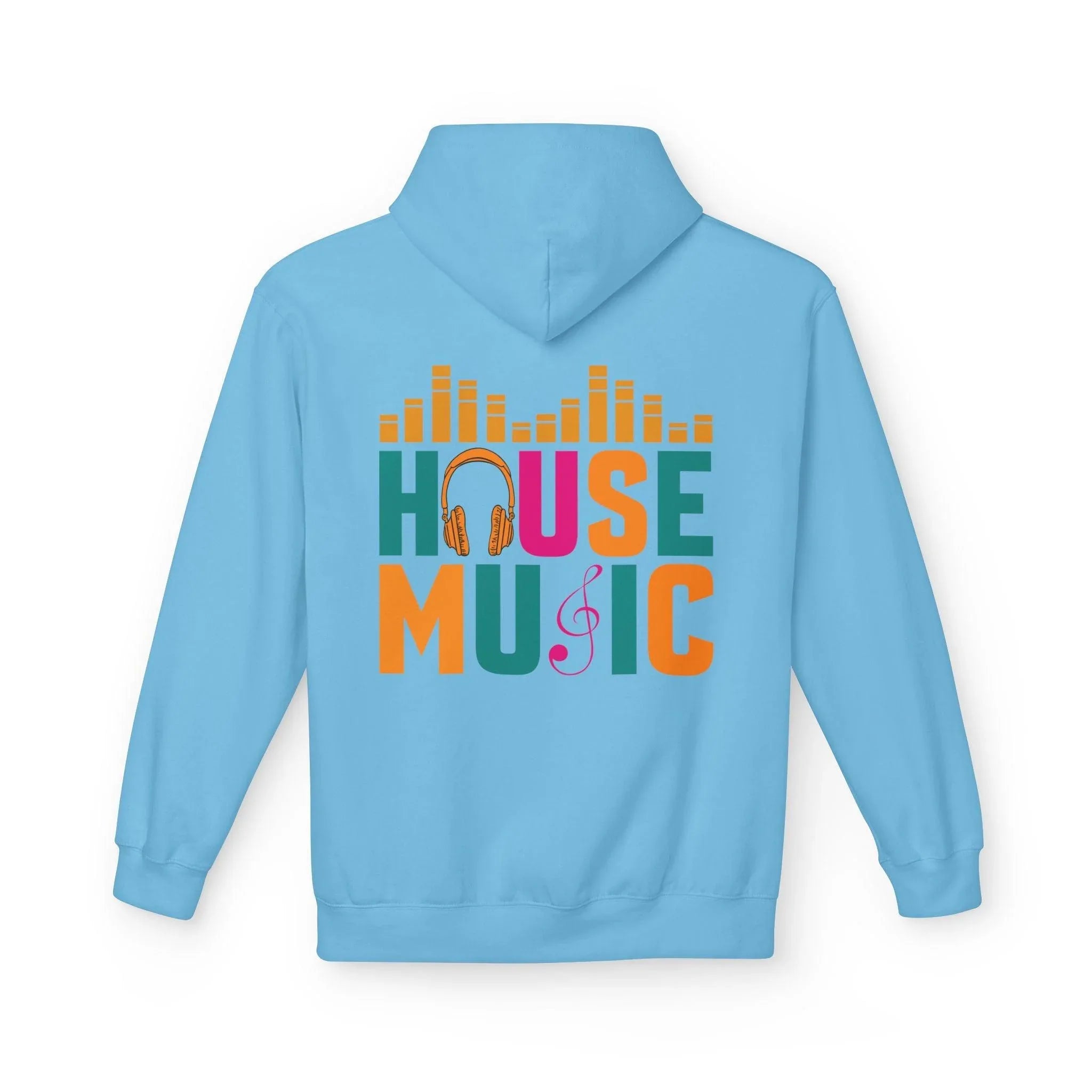 House Music Vibes Fleece Hoodie - Stylish Comfort for Music Lovers