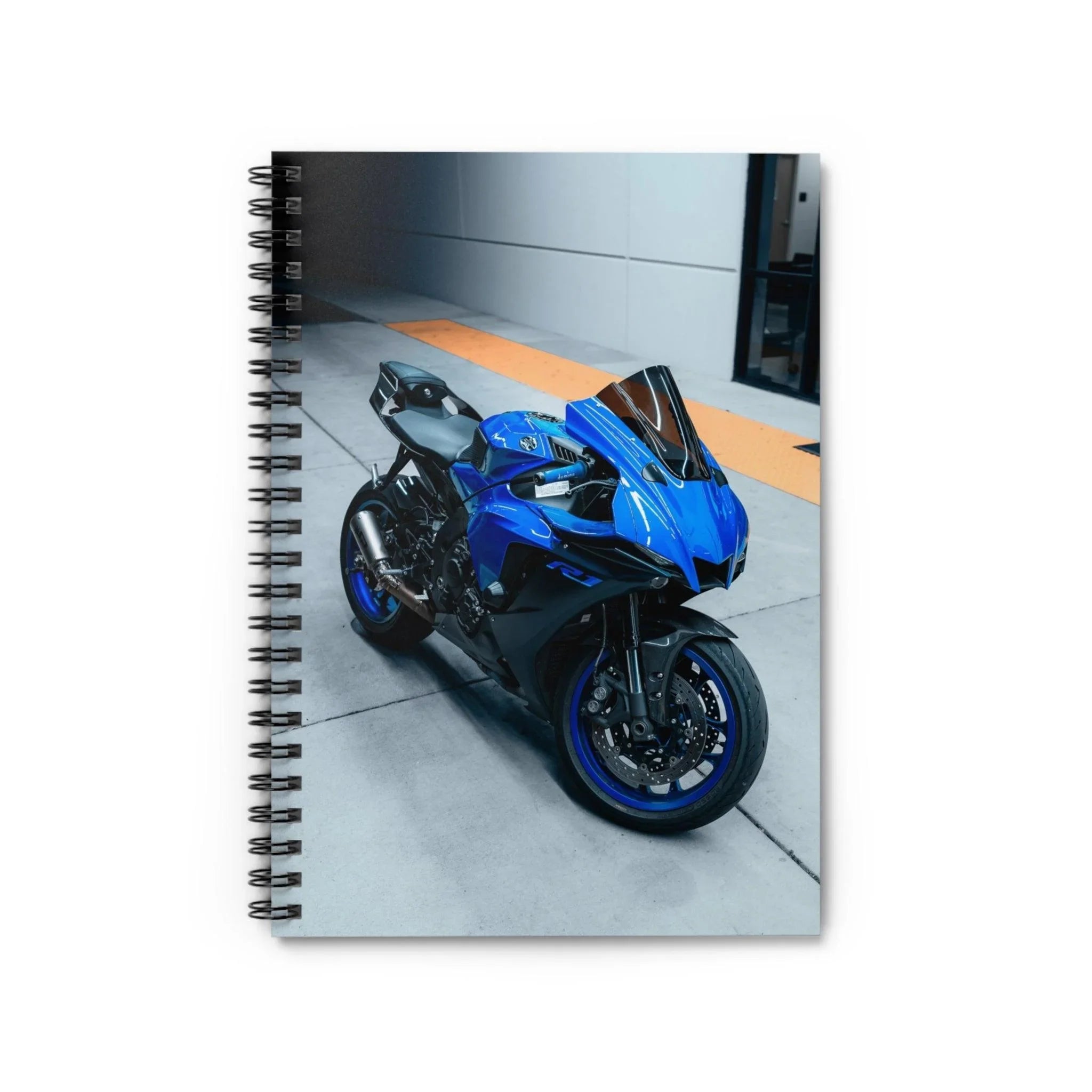 Yamaha R1 Motorcycle Spiral Notebook #018 - Throttle Designs