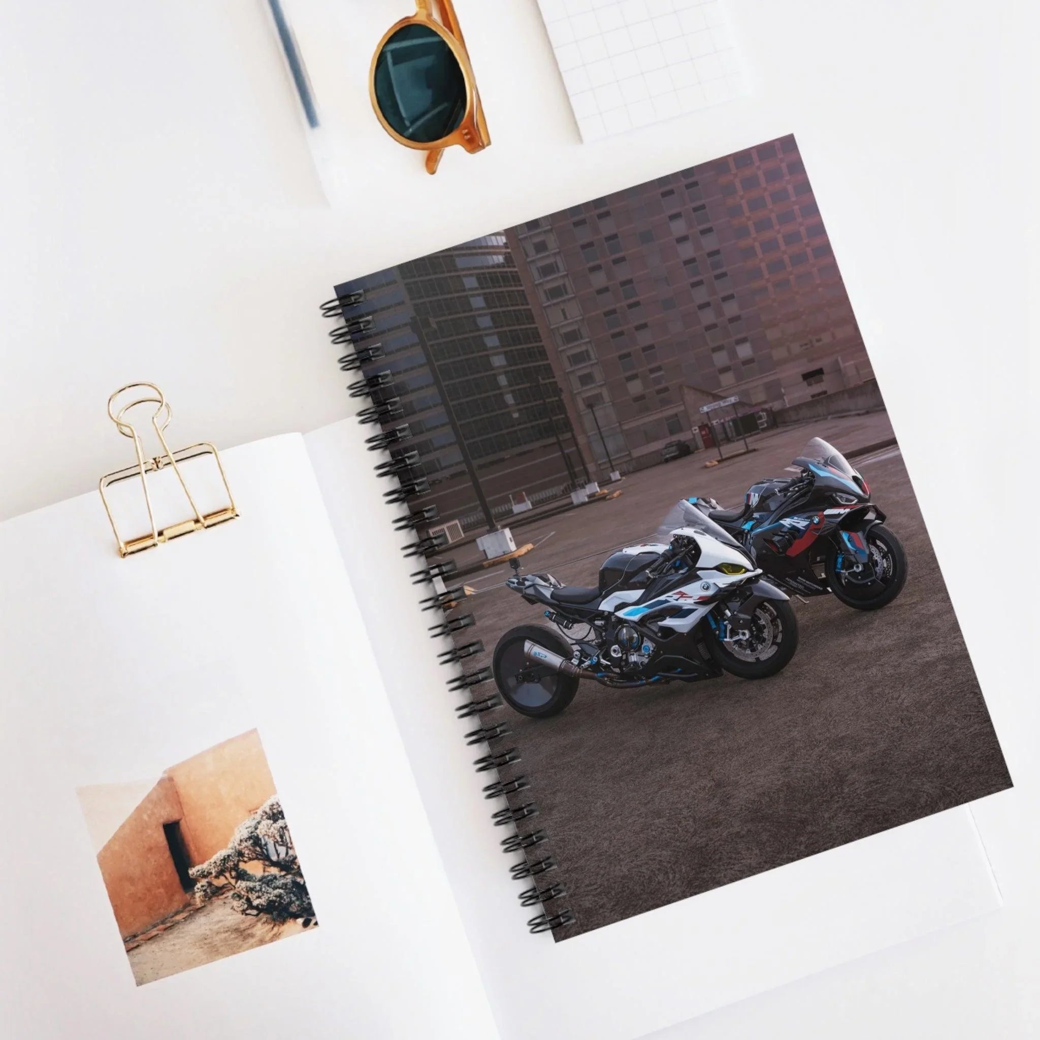 BMW M1000RR and S1000RR Drag Spec Motorcycle Spiral Notebook #003 - Throttle Designs