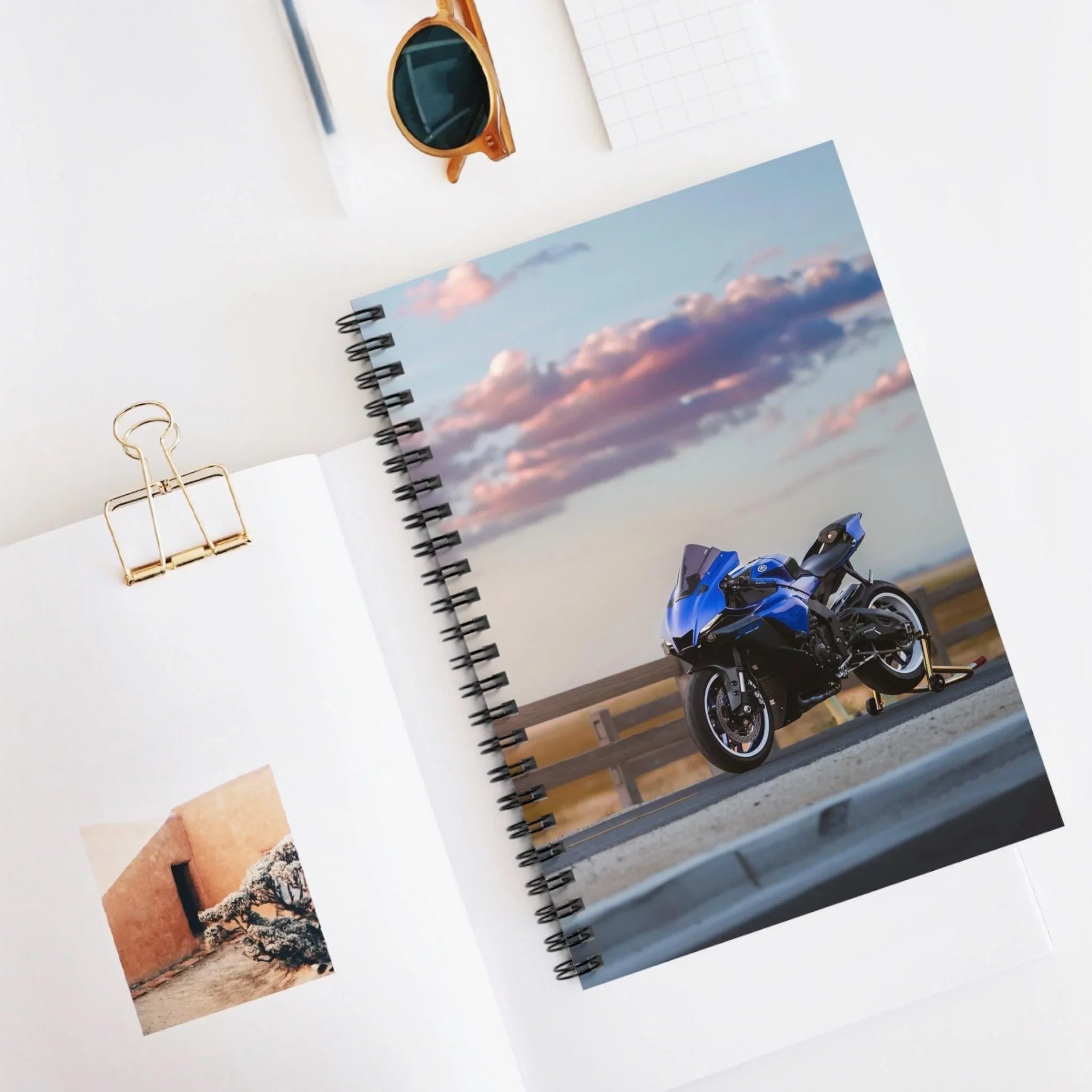 Yamaha R1 Motorcycle Spiral Notebook #013 - Throttle Designs