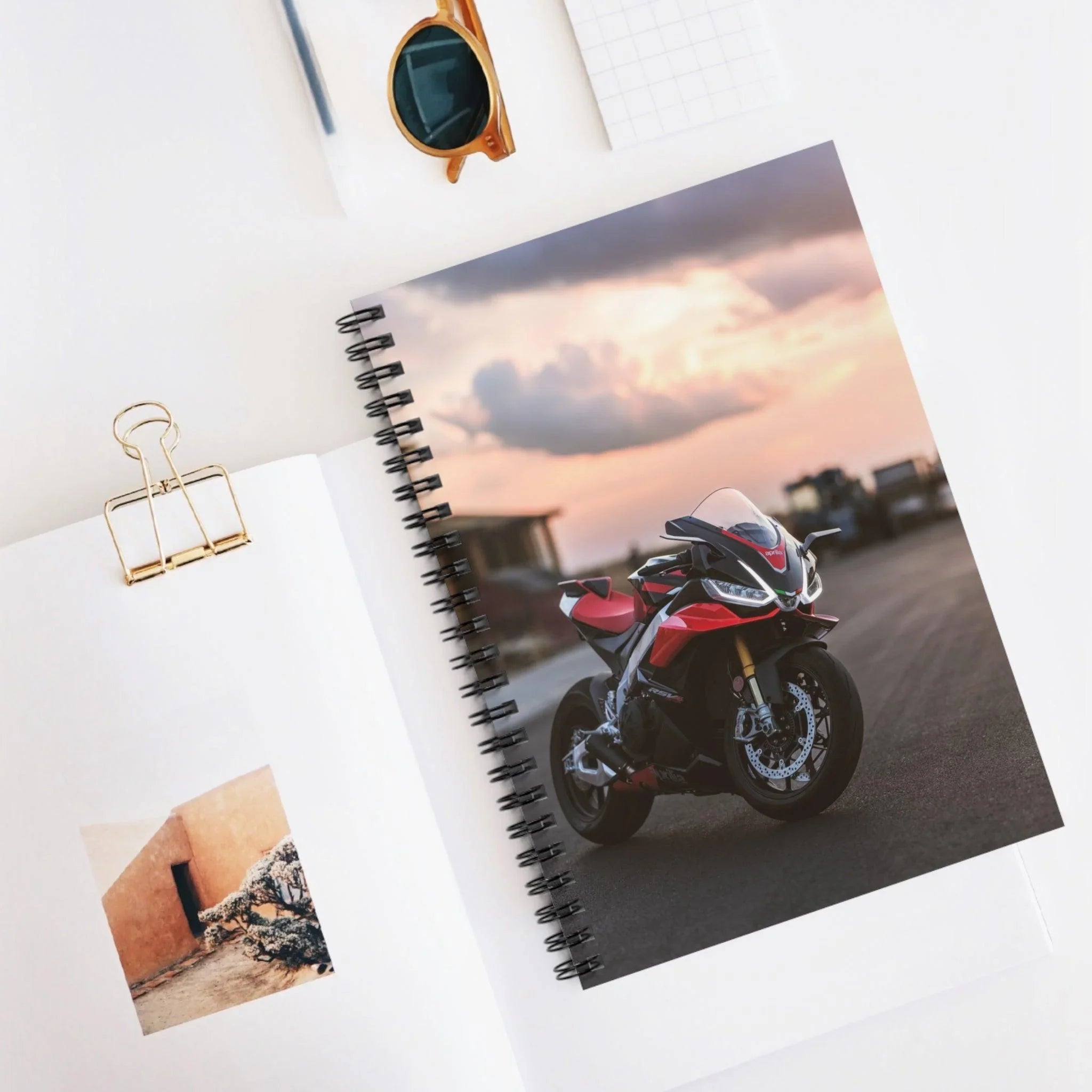 Aprilia RSV4 1100 Factory Motorcycle Spiral Notebook #031 - Throttle Designs
