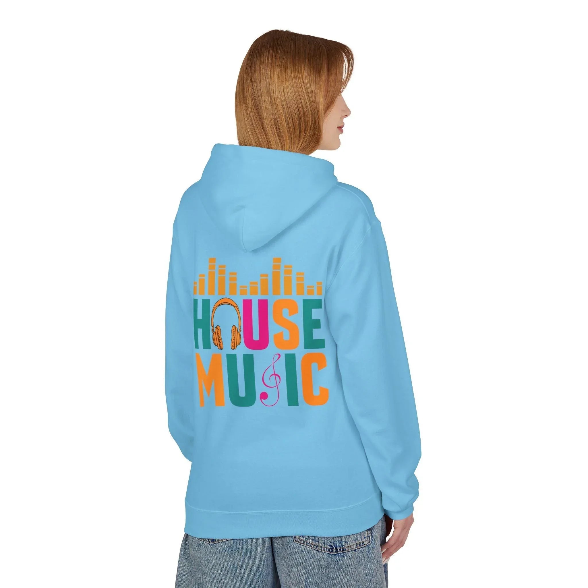 House Music Vibes Fleece Hoodie - Stylish Comfort for Music Lovers