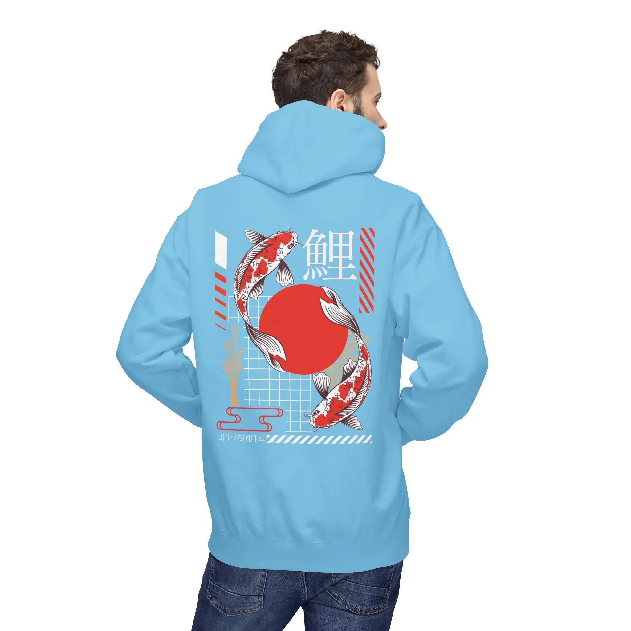 Koi Fish Streetwear Fleece Hoodie - Ultimate Comfort Meets Stylish Design