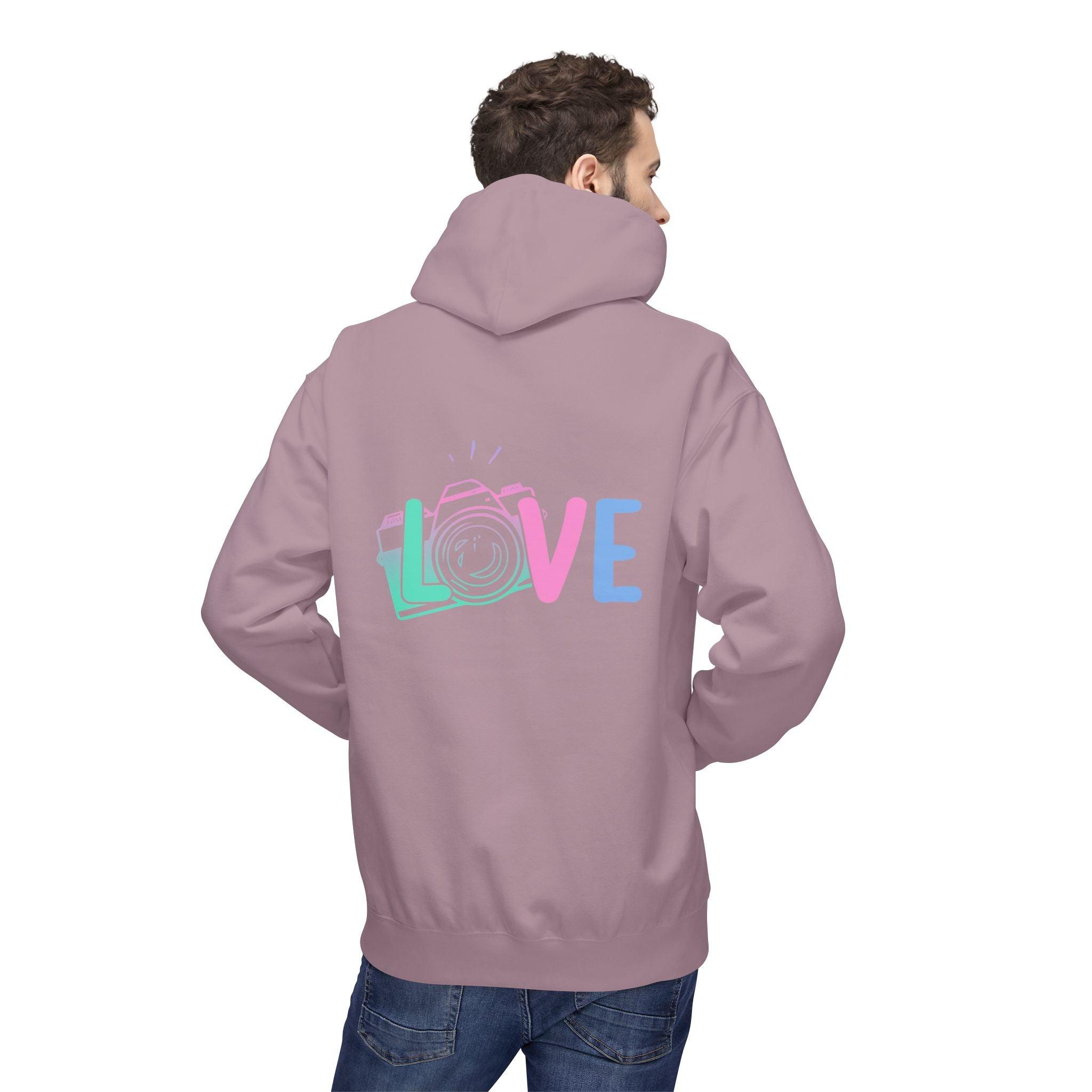 Cozy Love Photography Fleece Hoodie for Stylish Comfort