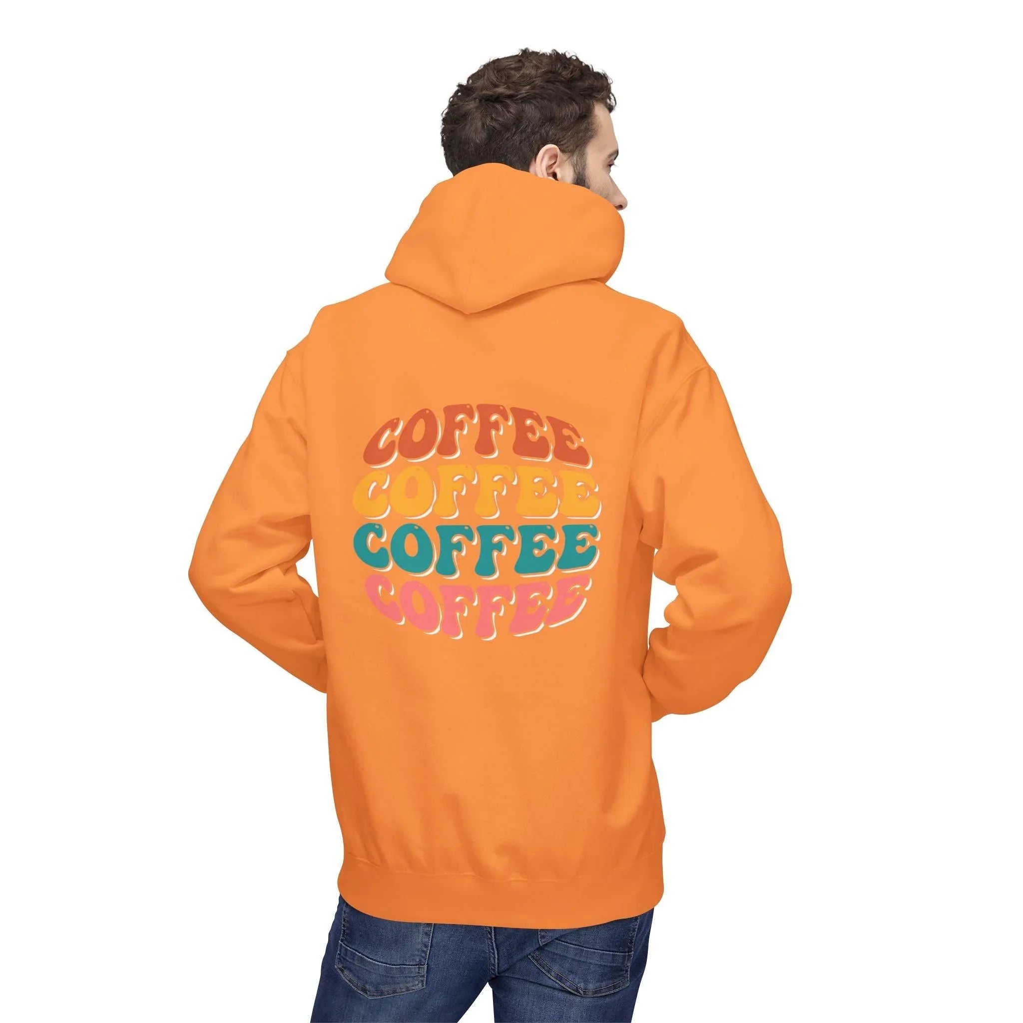 Cozy Chic Groovy Coffee Fleece Hoodie for Ultimate Comfort