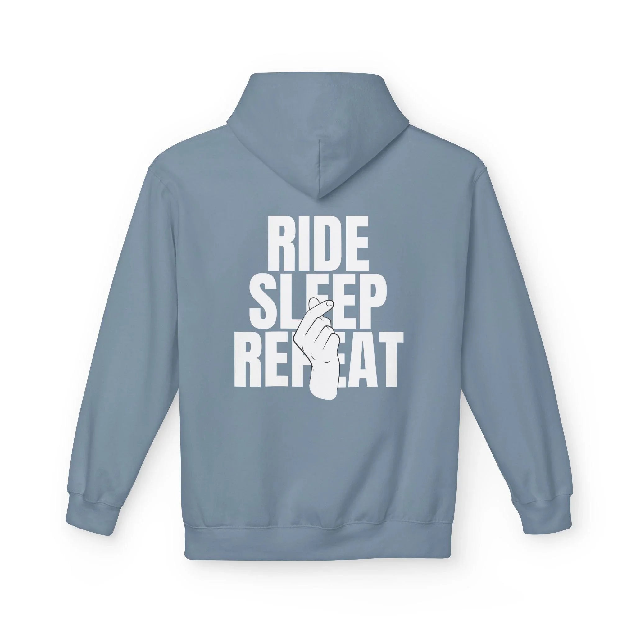 Cozy Comfort "Ride, Sleep, Repeat" Fleece Hoodie