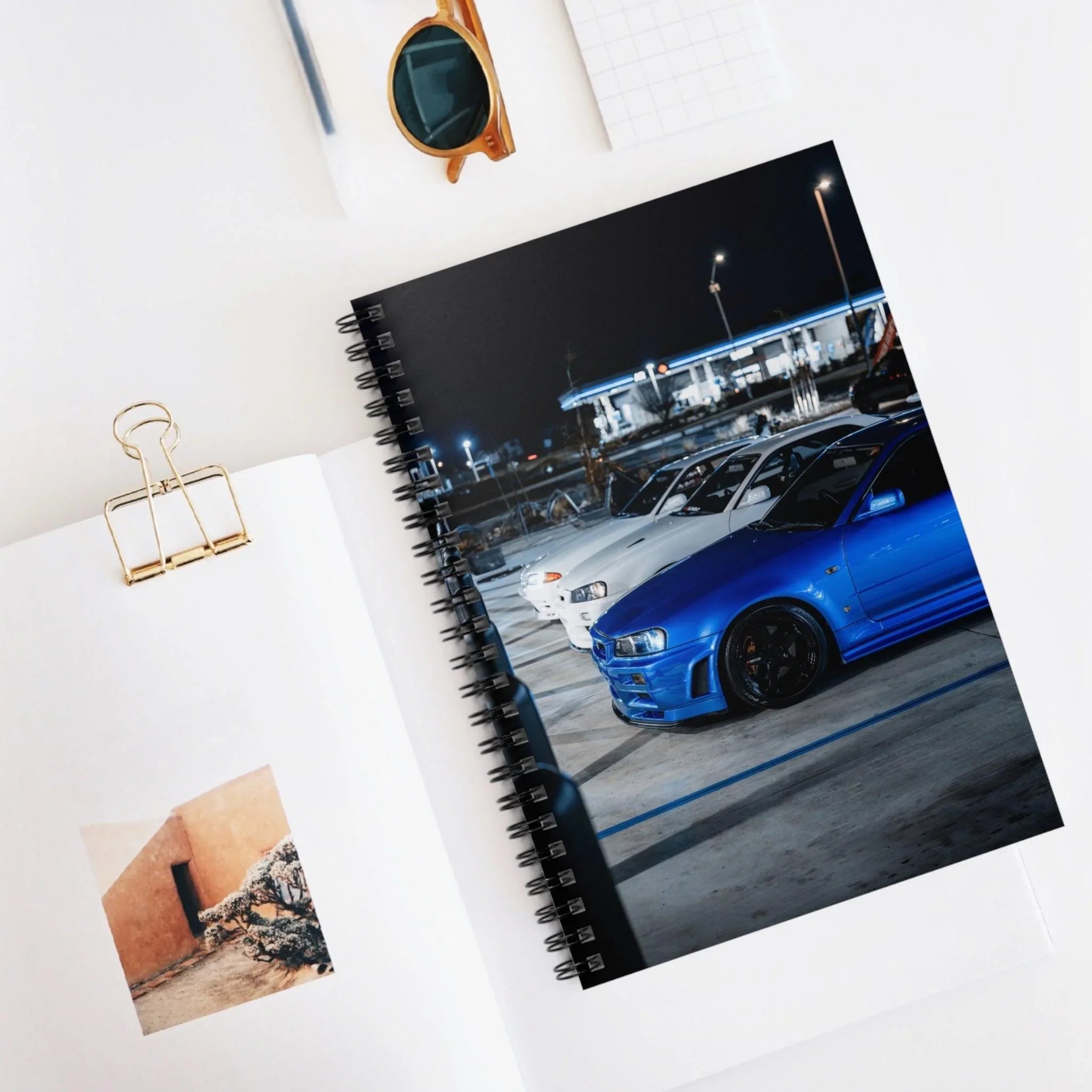 Nissan GTR R34 Automotive Spiral Notebook #009 - Throttle Designs