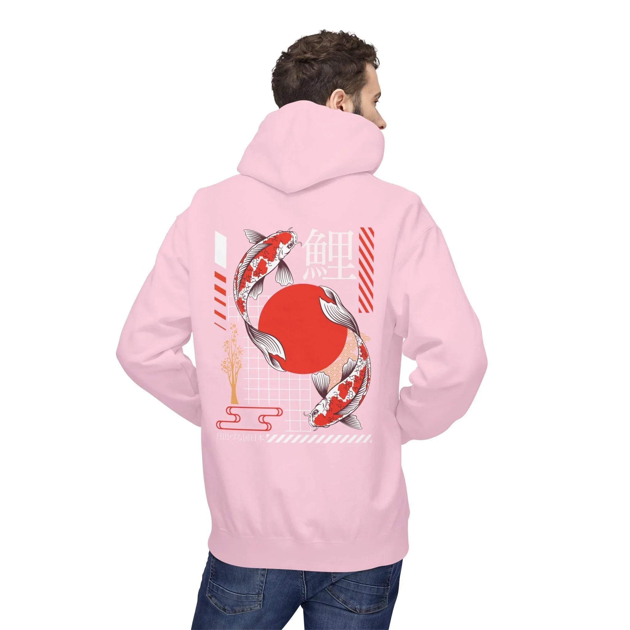 Koi Fish Streetwear Fleece Hoodie - Ultimate Comfort Meets Stylish Design