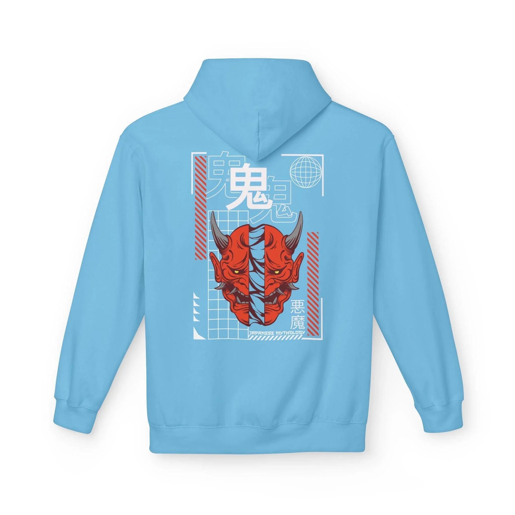 Oni Mask Streetwear Fleece Hoodie - Ultimate Comfort & Unique Style