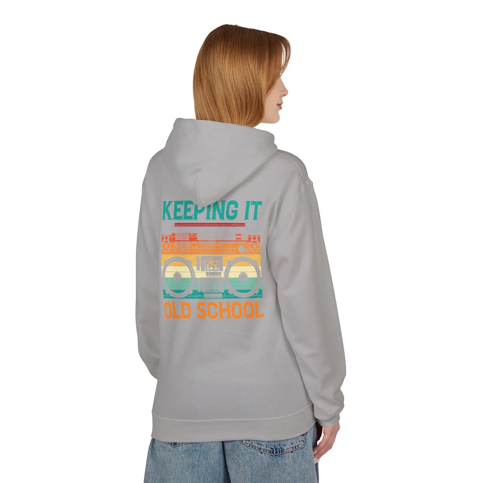 Ultimate Comfort Premium Old School Boombox Fleece Hoodie