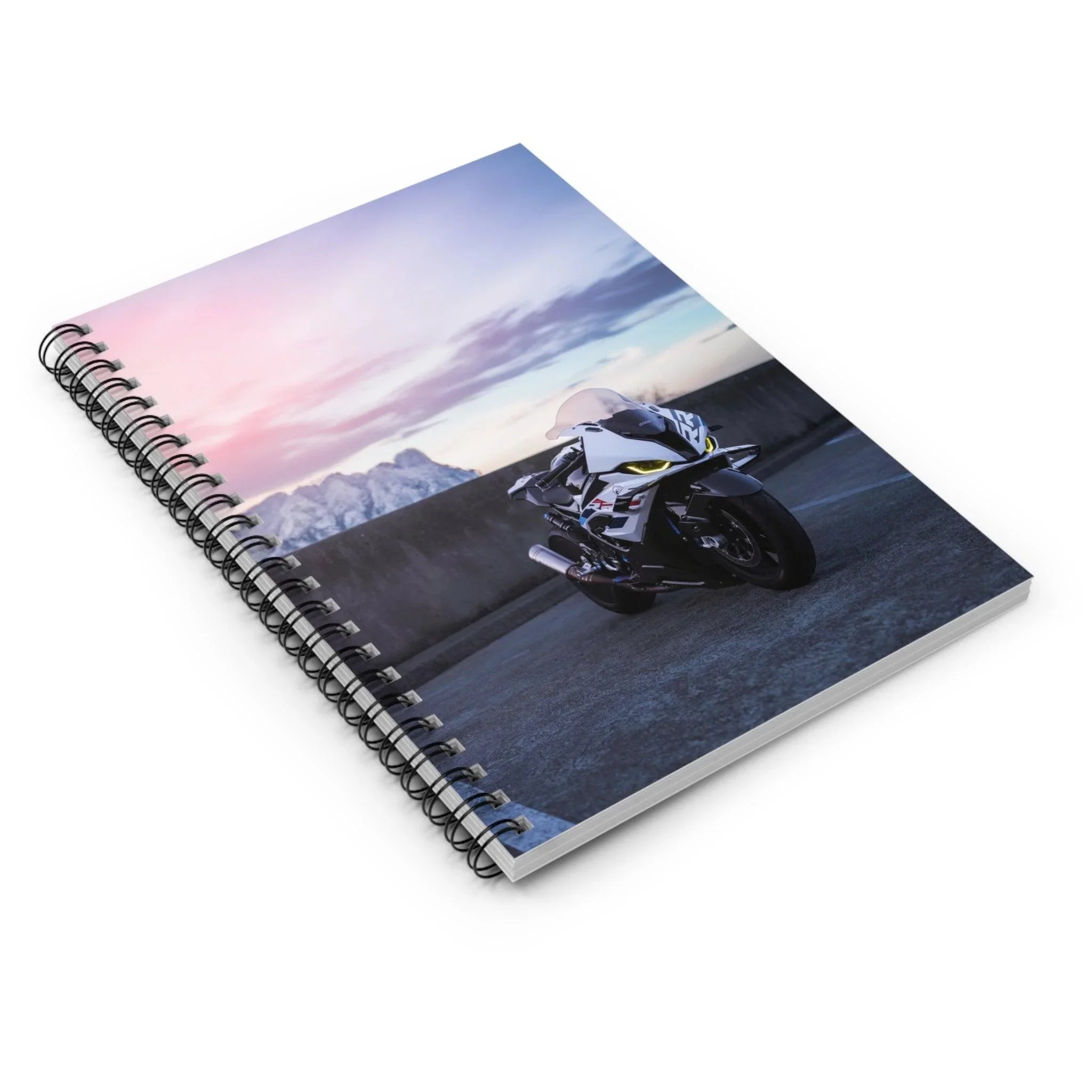 BMW S1000RR Drag Spec Motorcycle Spiral Notebook #006 - Throttle Designs