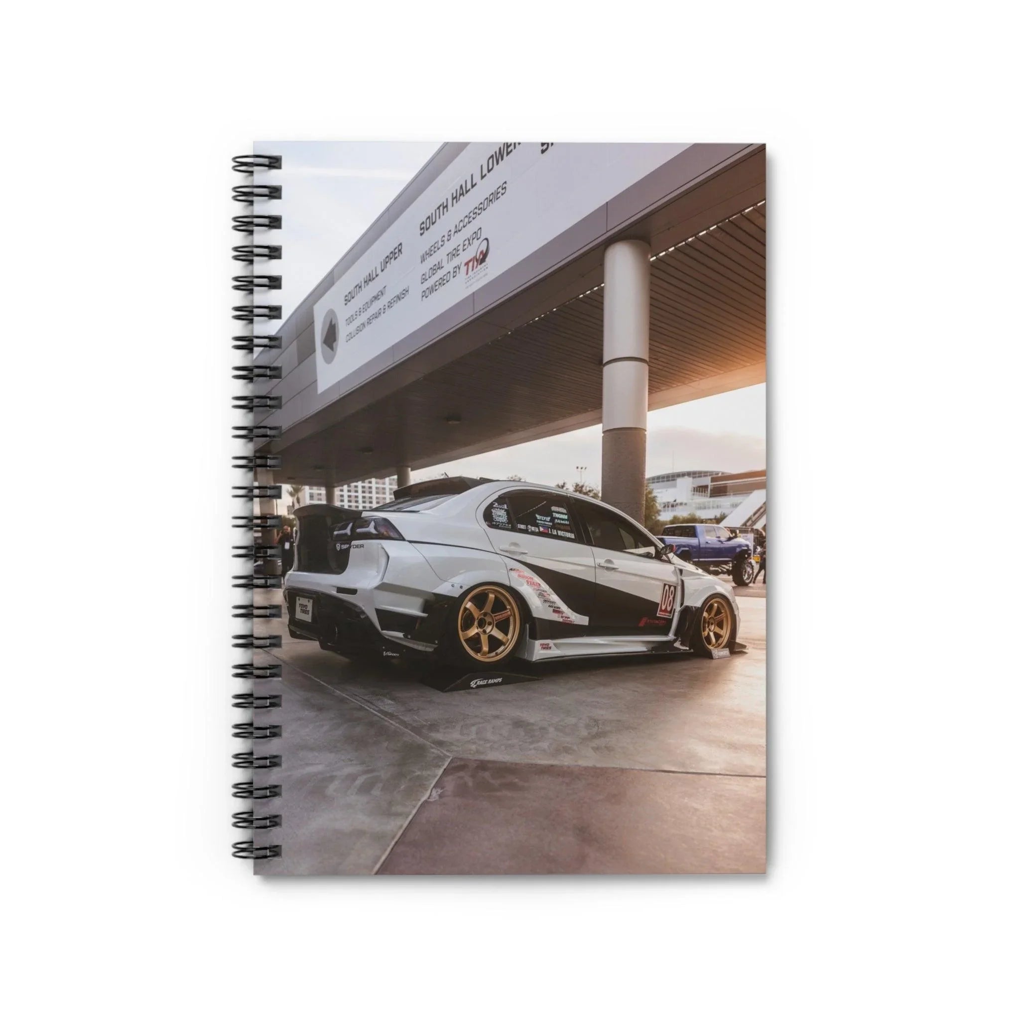 Mitsubishi Evo 10 Automotive Spiral Notebook #007 - Throttle Designs