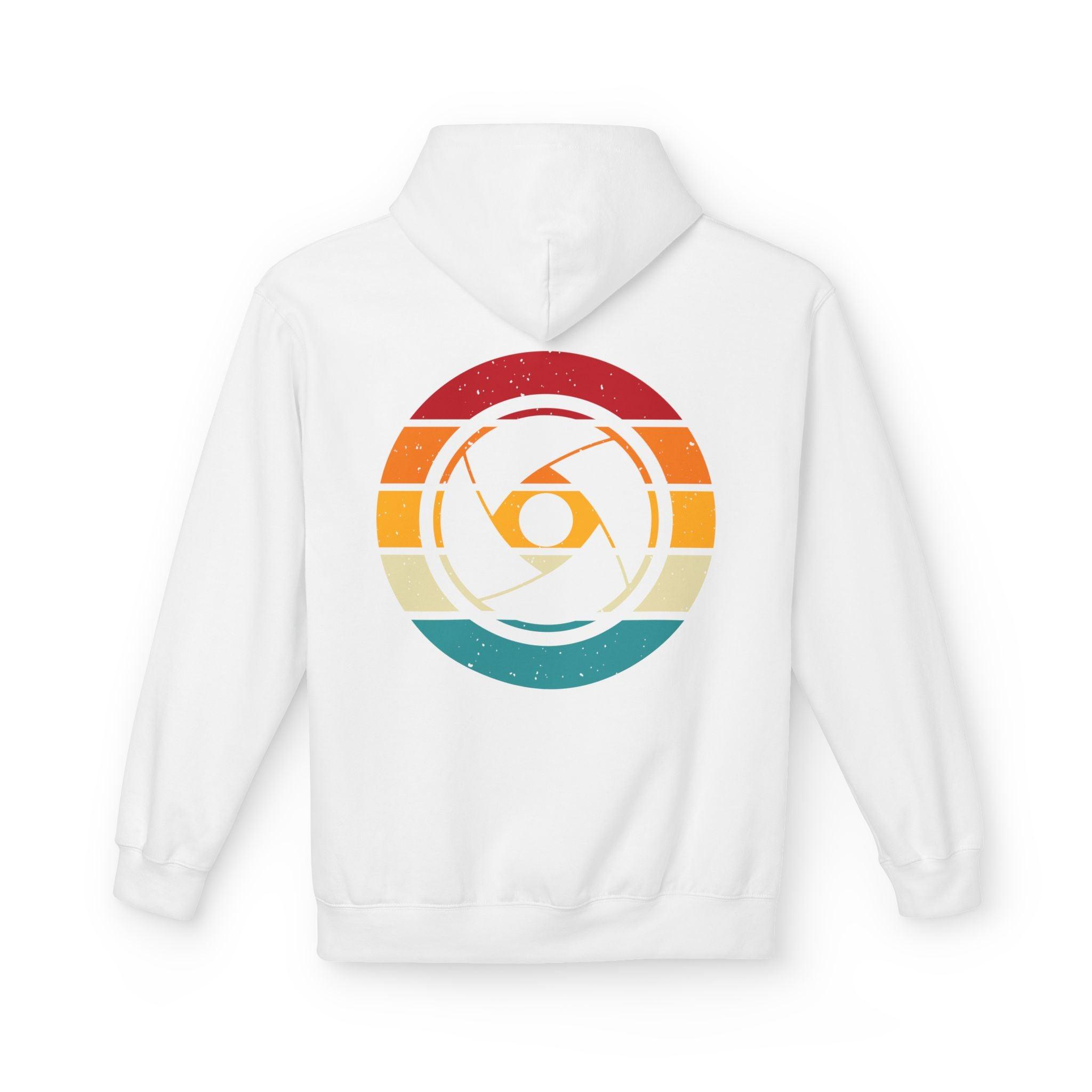 Cozy Photographer's Hoodie with Retro Aperture Design for Creative Souls