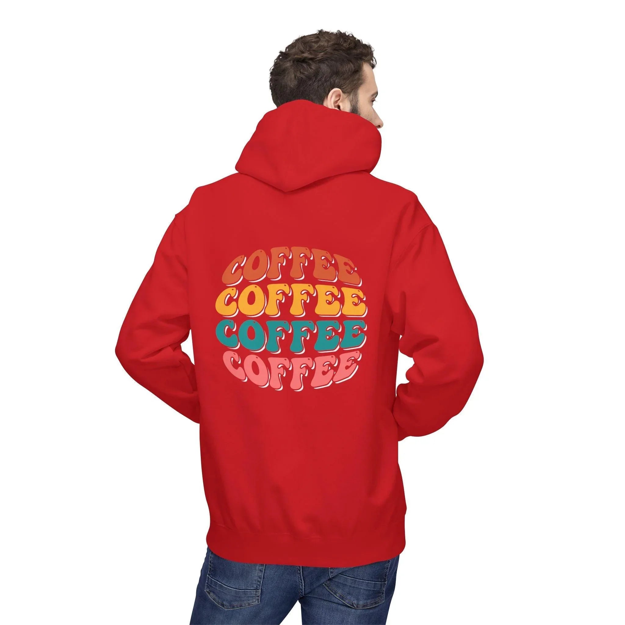 Cozy Chic Groovy Coffee Fleece Hoodie for Ultimate Comfort