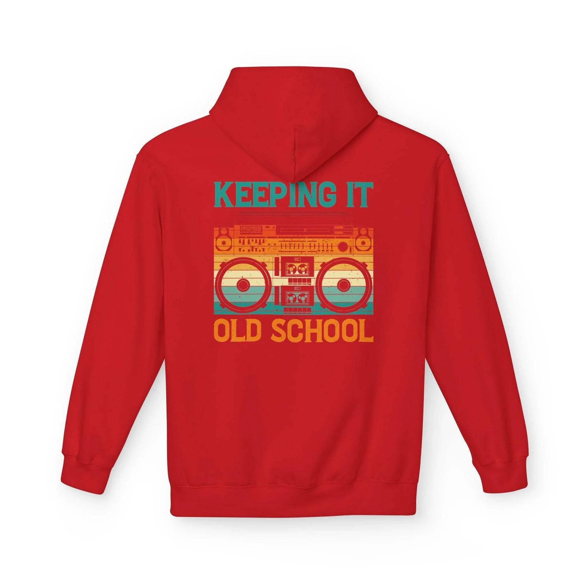 Ultimate Comfort Premium Old School Boombox Fleece Hoodie