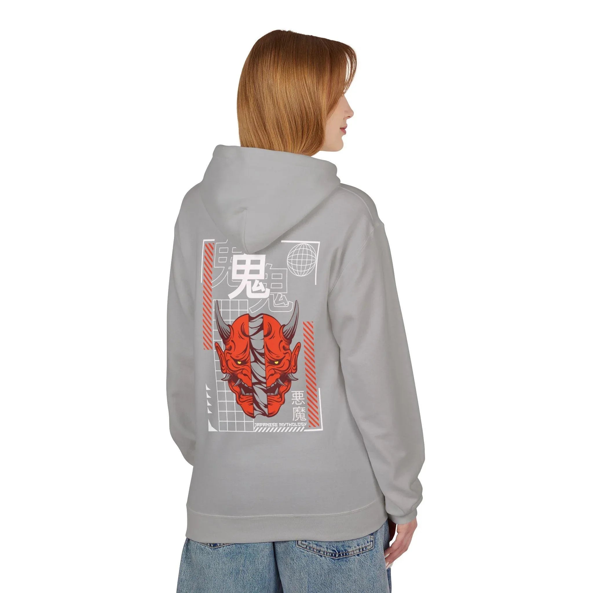 Oni Mask Streetwear Fleece Hoodie - Ultimate Comfort & Unique Style