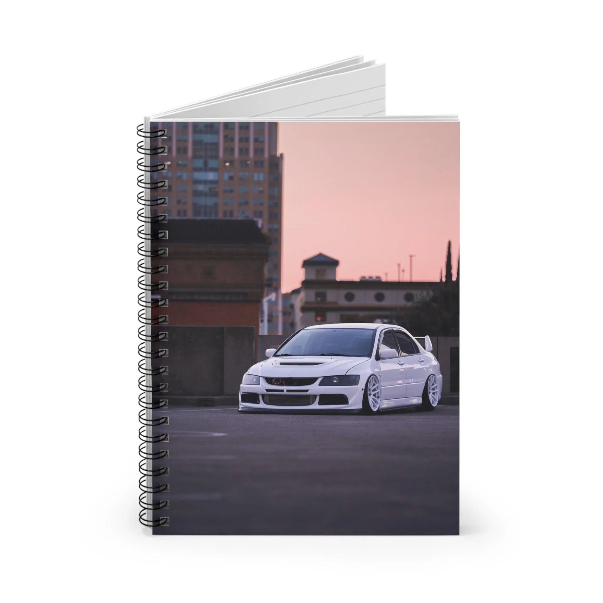 Mitsubishi Evo 8 Automotive Spiral Notebook #017 - Throttle Designs