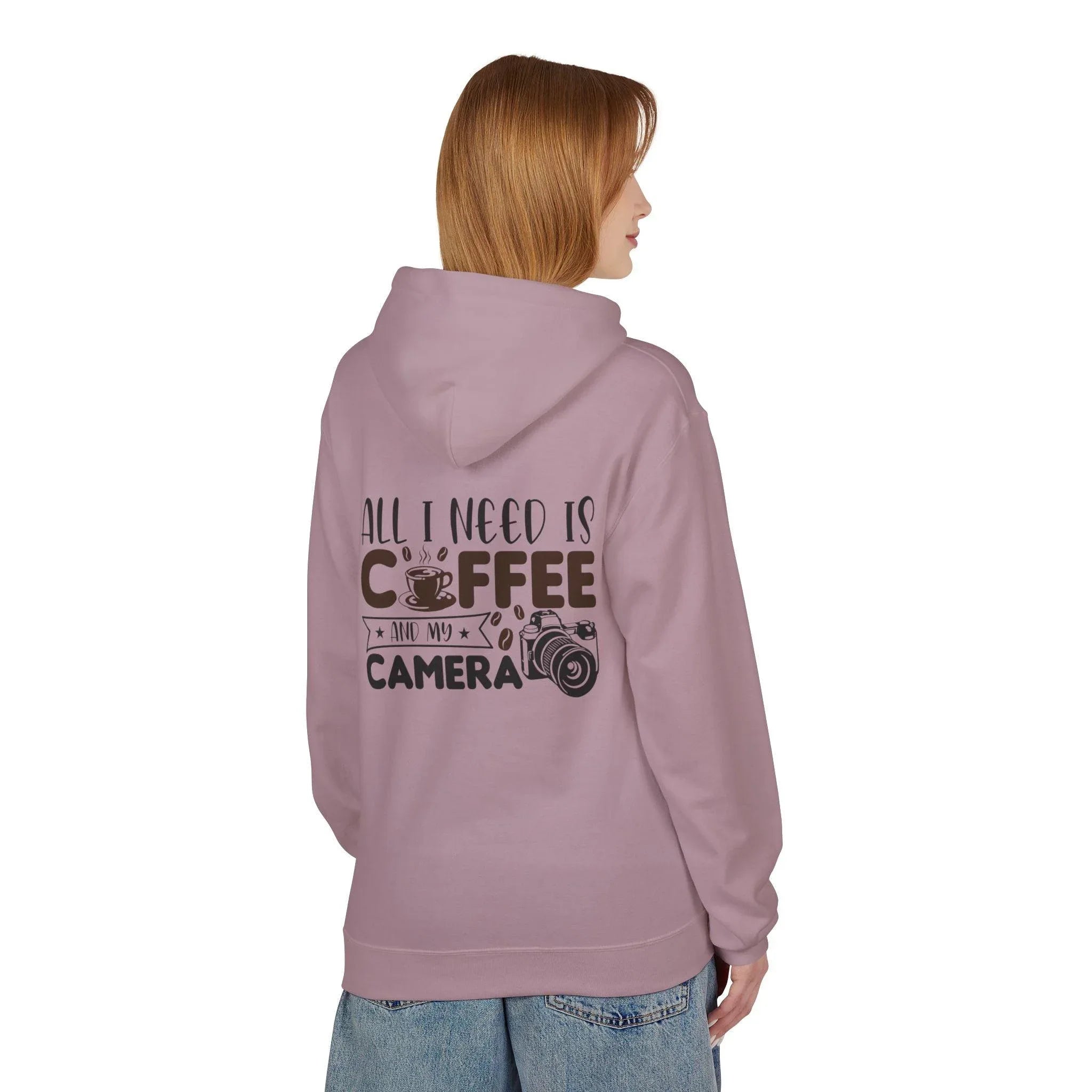 Cozy Photographer's Coffee Fleece Hoodie for Style and Comfort