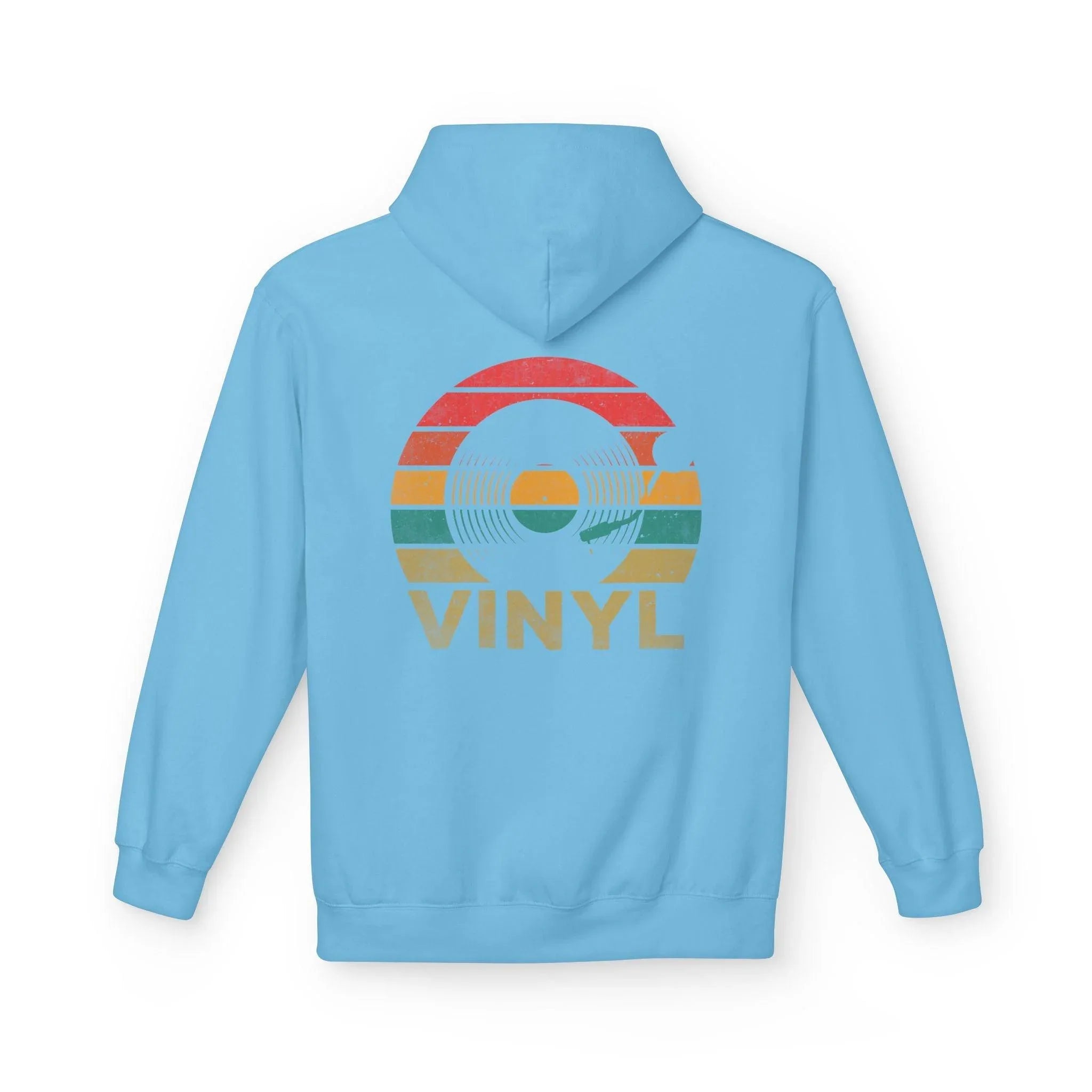 Cozy Vintage Music Vinyl Fleece Hoodie for Ultimate Style and Comfort