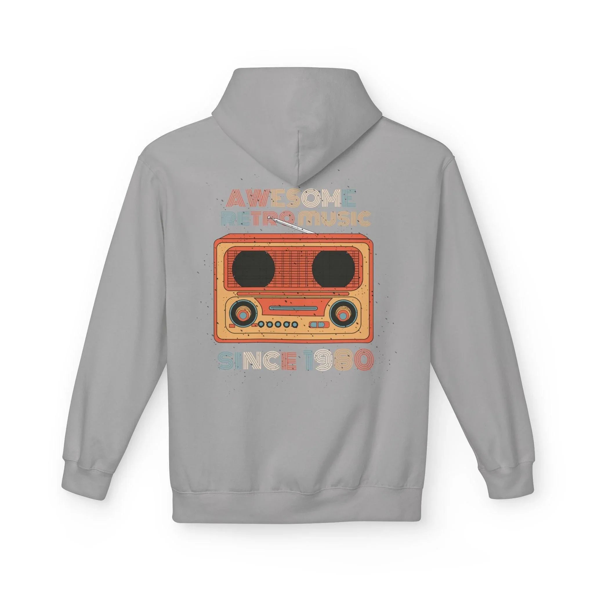 Stylish Retro Music Fleece Hoodie for Ultimate Comfort