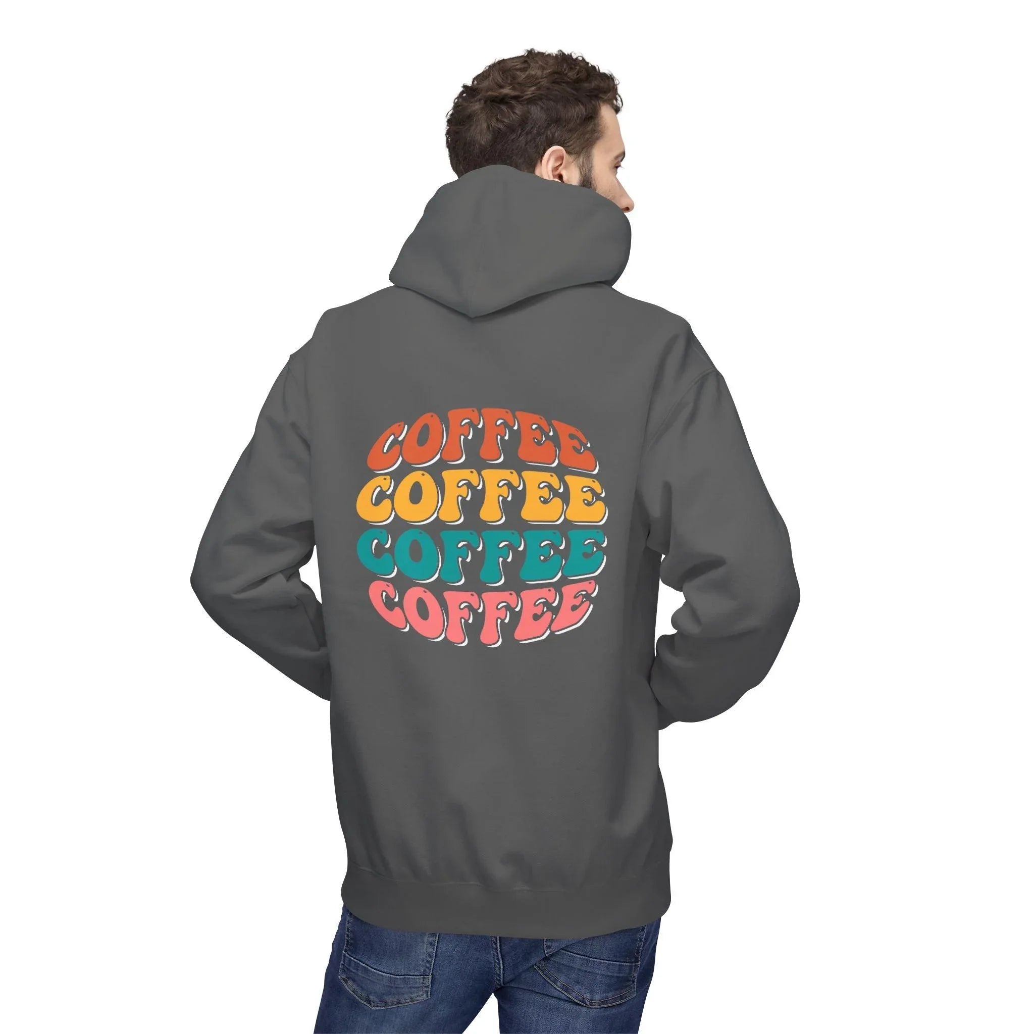 Cozy Chic Groovy Coffee Fleece Hoodie for Ultimate Comfort