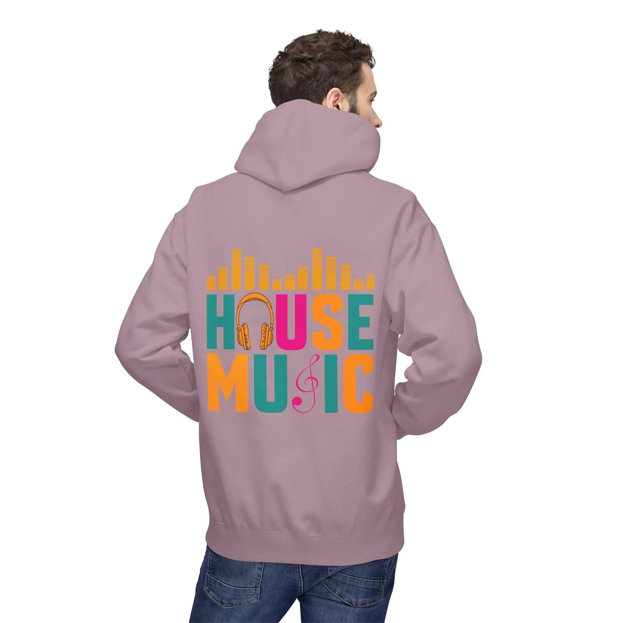 House Music Vibes Fleece Hoodie - Stylish Comfort for Music Lovers