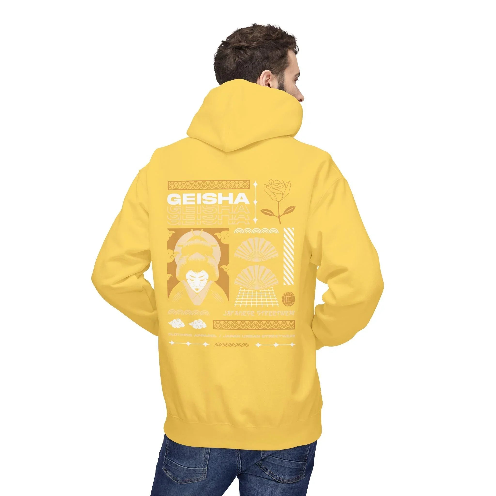 Stylish Geisha-Inspired Fleece Hoodie for Ultimate Streetwear Comfort
